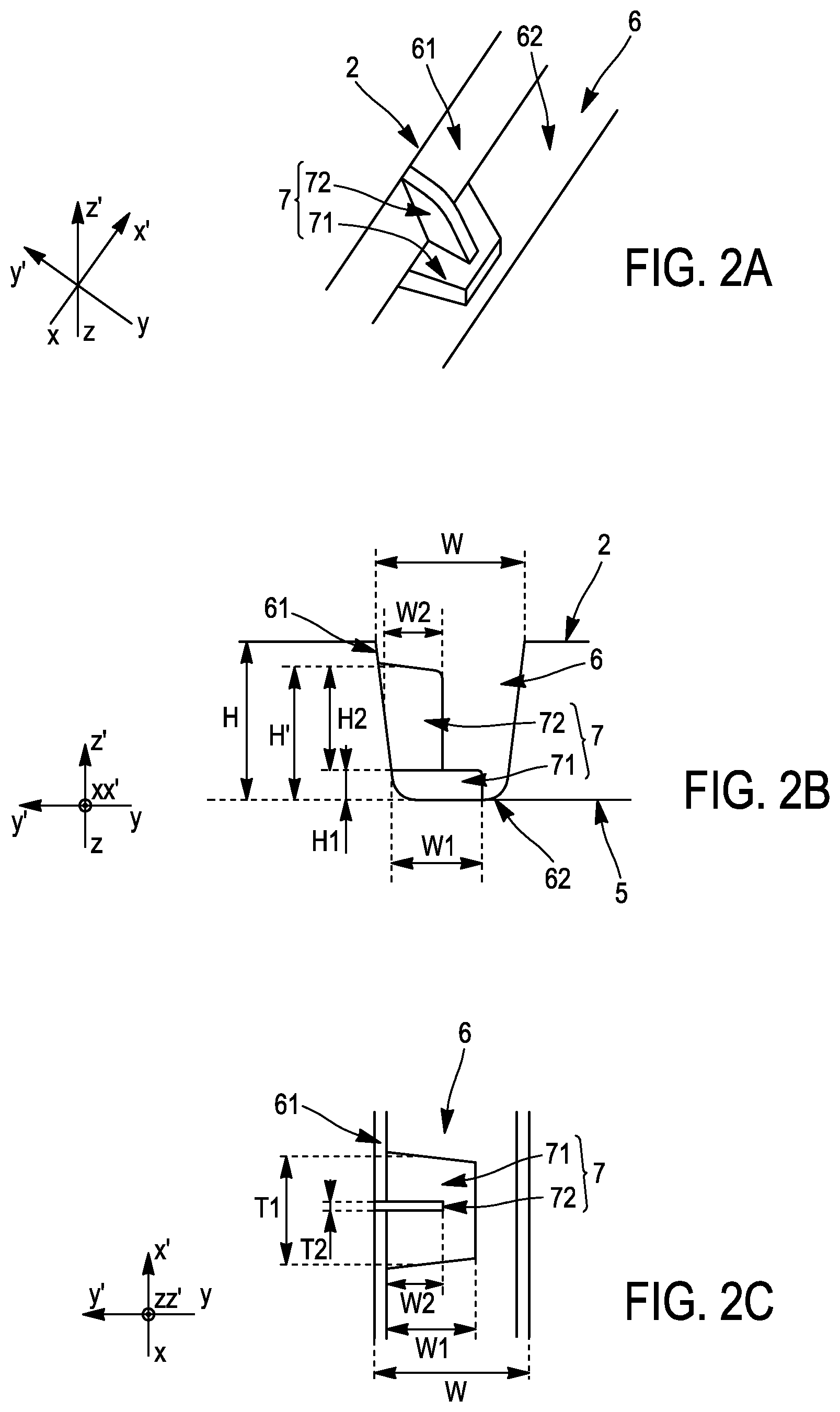 Patent US12304251 Figure 2 – Pneumatic tire tread for a heavy duty vehicle comprising stone-expelling and noise-preventing protuberances