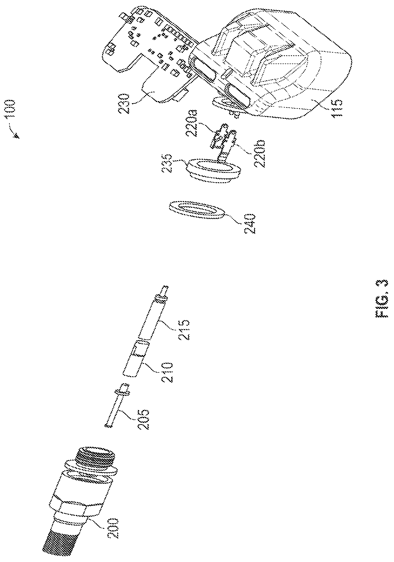 Patent US12304254 Figure 3 – Modular tire pressure monitoring system (TPMS) sensor with easily removable and replaceable battery