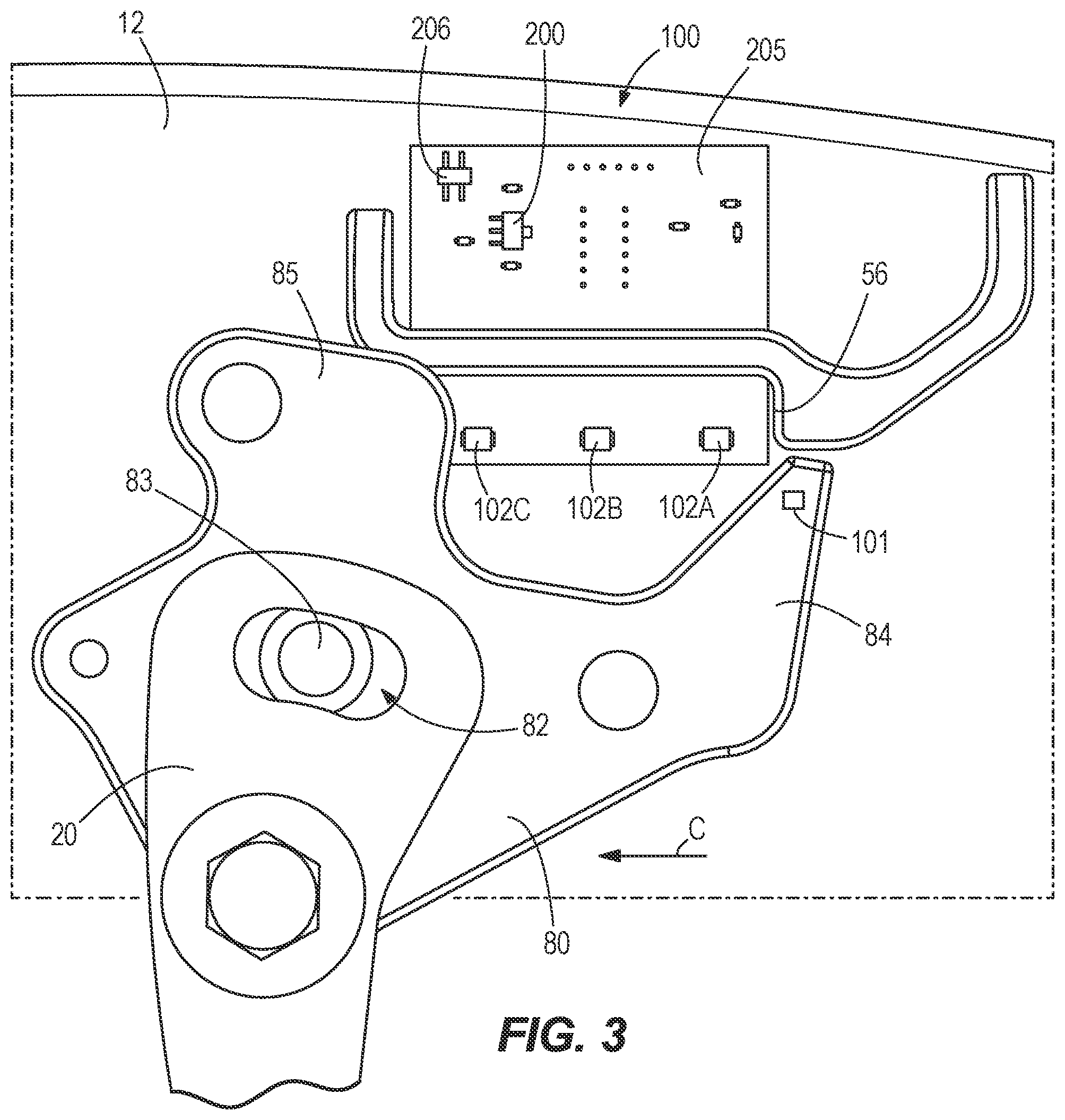 Patent US12304259 Figure 3 – Apparatuses, systems, and methods for determining and verifying operational states of fifth wheels