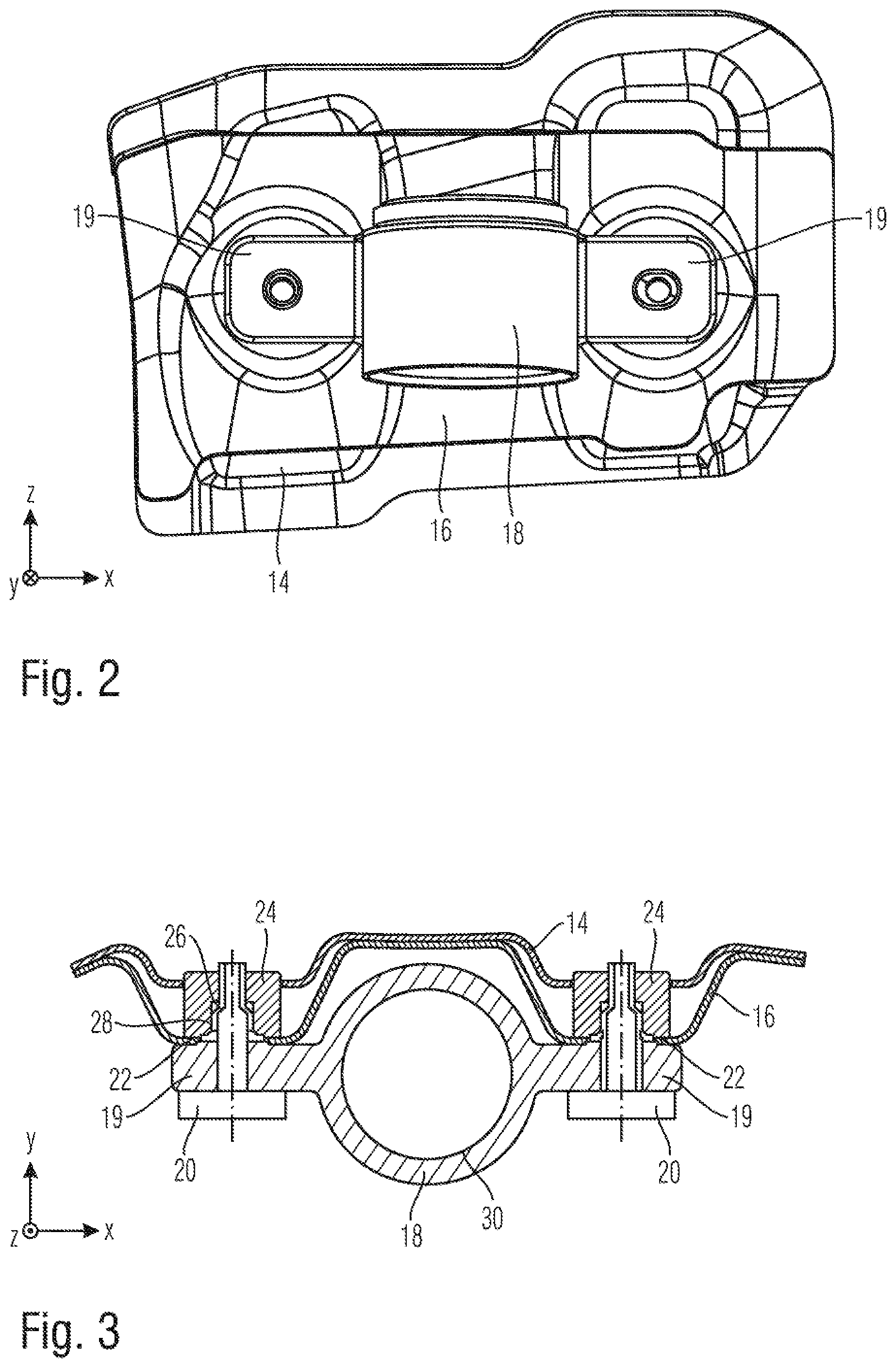 Patent US12304263 Figure 2 – Motor vehicle having a suspension strut