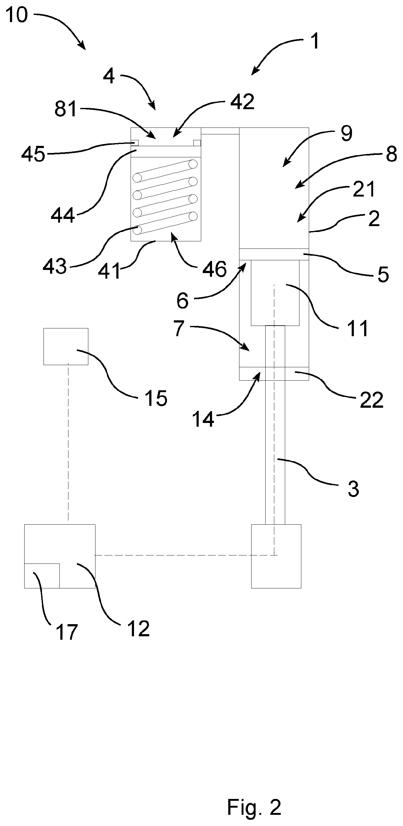 Patent US12304264 Figure 2 – Spring-damper system
