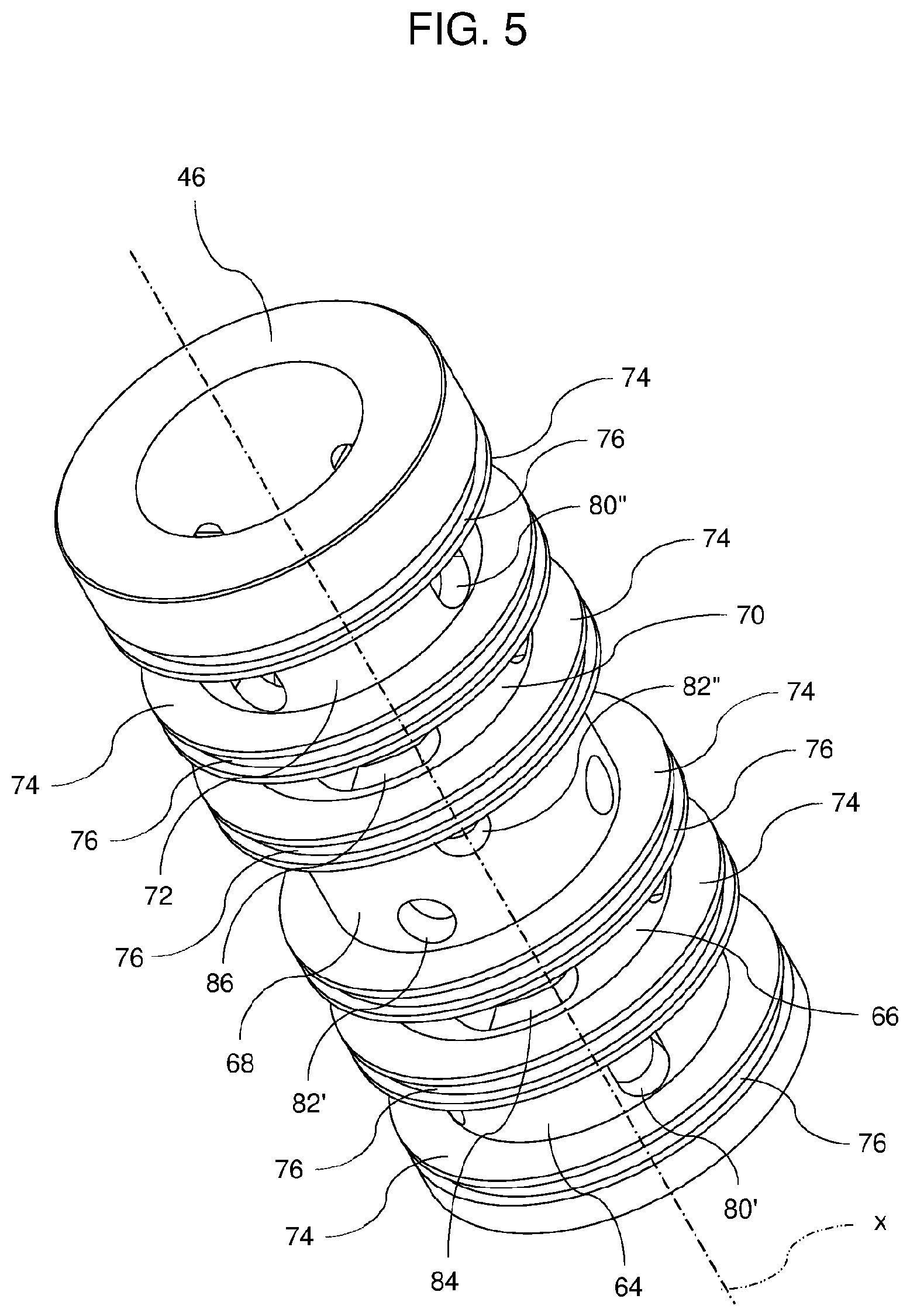 Patent US12304268 Figure 5 – Active suspension for a vehicle