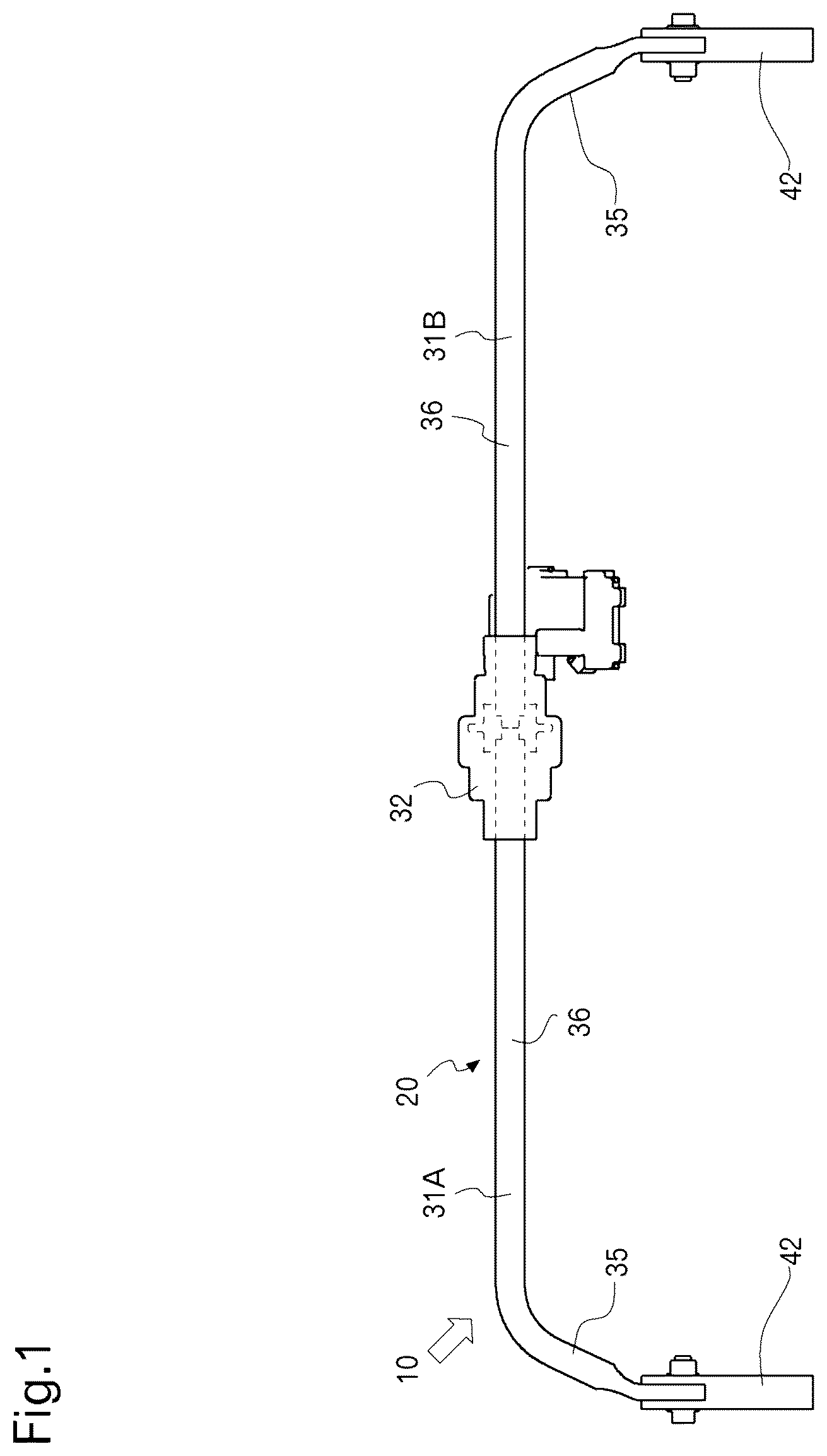 Patent US12304269 Figure 1 – Stabilizer assembly and an off-road vehicle with the stabilizer assembly