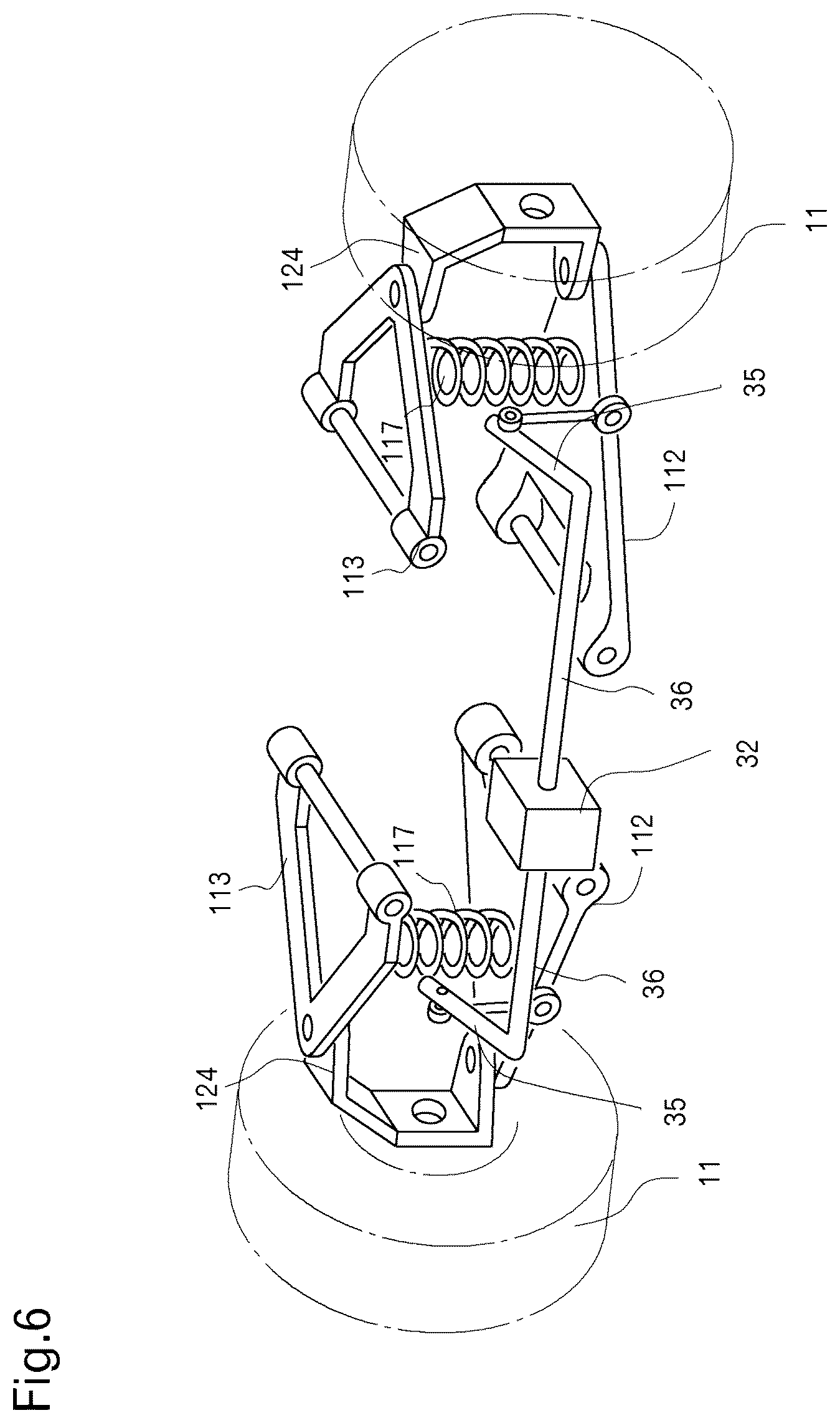 Patent US12304269 Figure 6 – Stabilizer assembly and an off-road vehicle with the stabilizer assembly