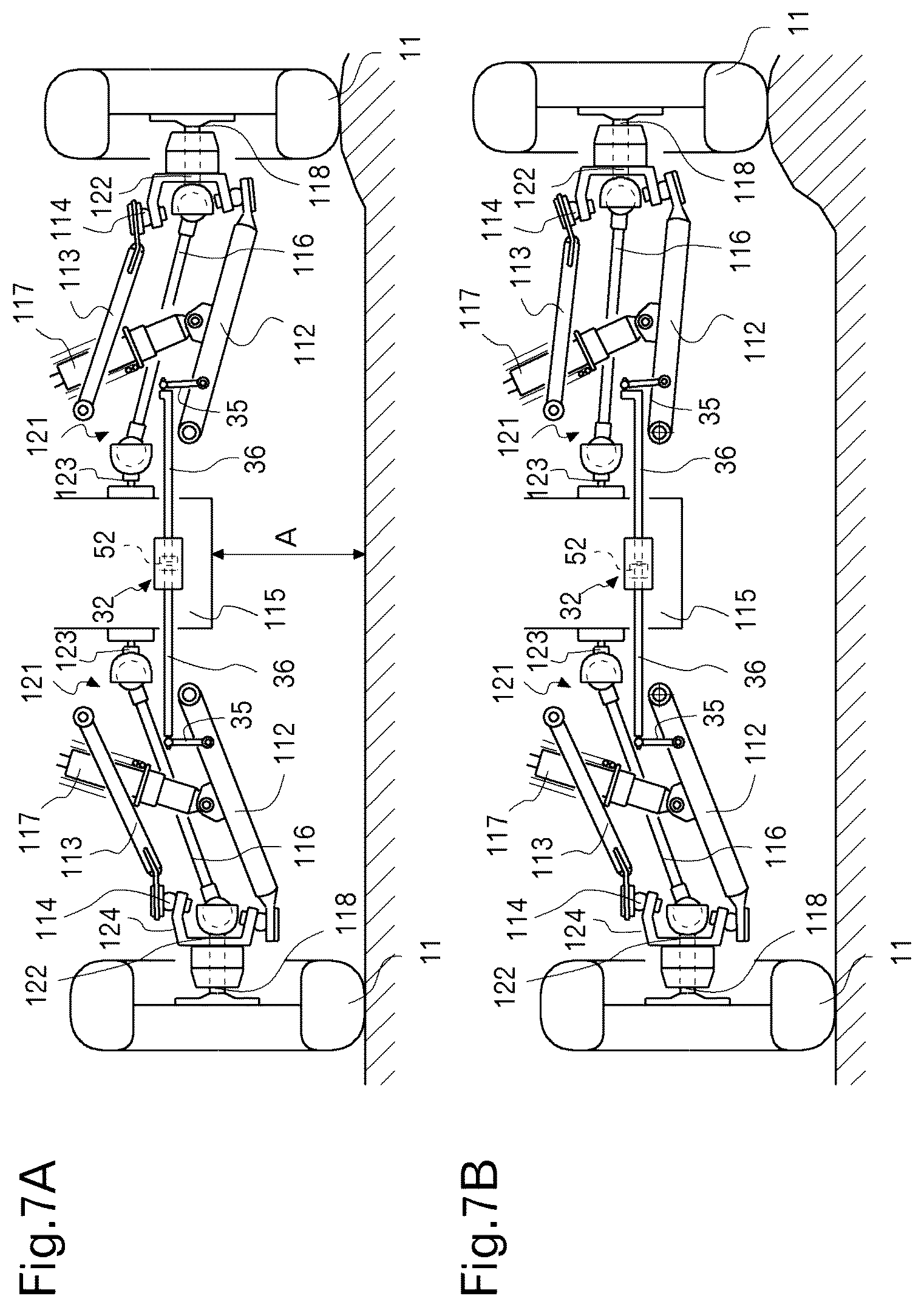 Patent US12304269 Figure 7 – Stabilizer assembly and an off-road vehicle with the stabilizer assembly