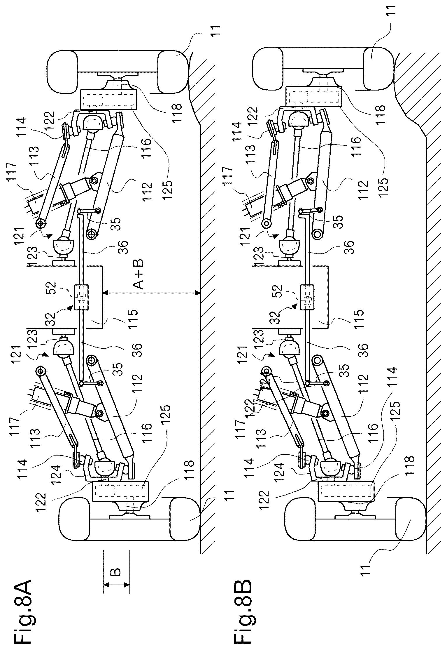 Patent US12304269 Figure 8 – Stabilizer assembly and an off-road vehicle with the stabilizer assembly