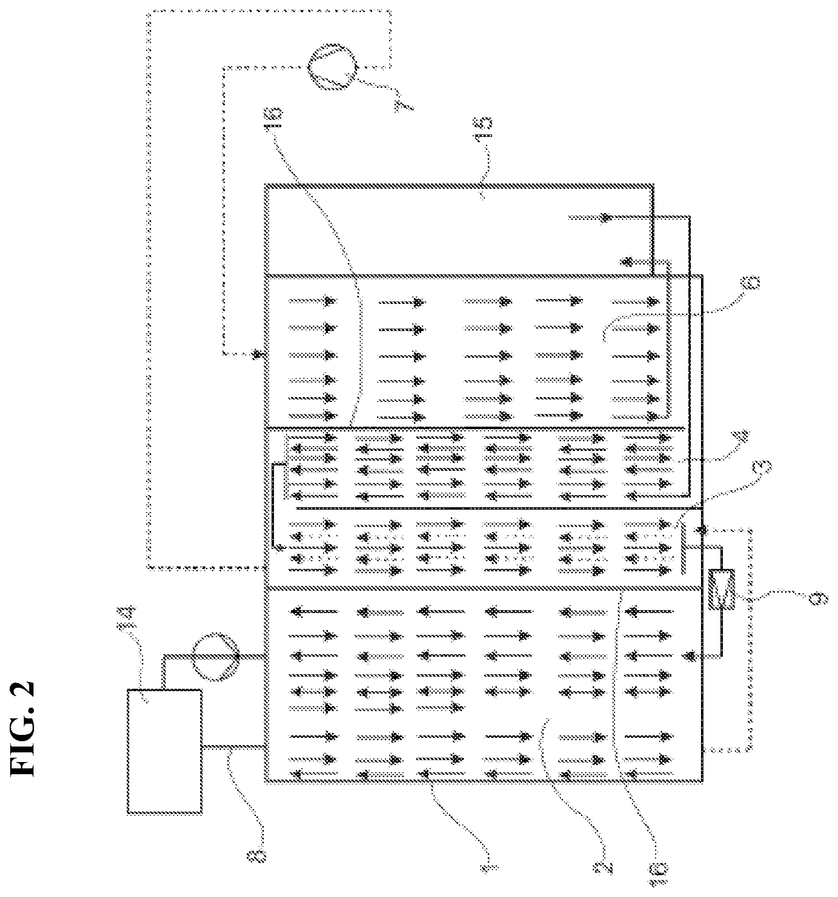 Patent US12304272 Figure 2 – Compact heat exchanger unit for electric vehicle particularly and air conditioning module