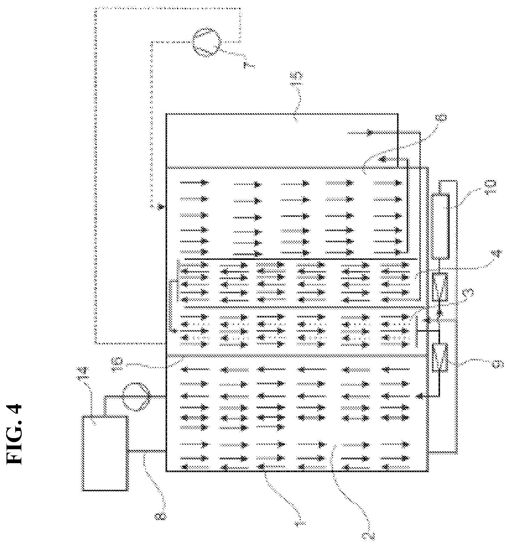 Patent US12304272 Figure 4 – Compact heat exchanger unit for electric vehicle particularly and air conditioning module