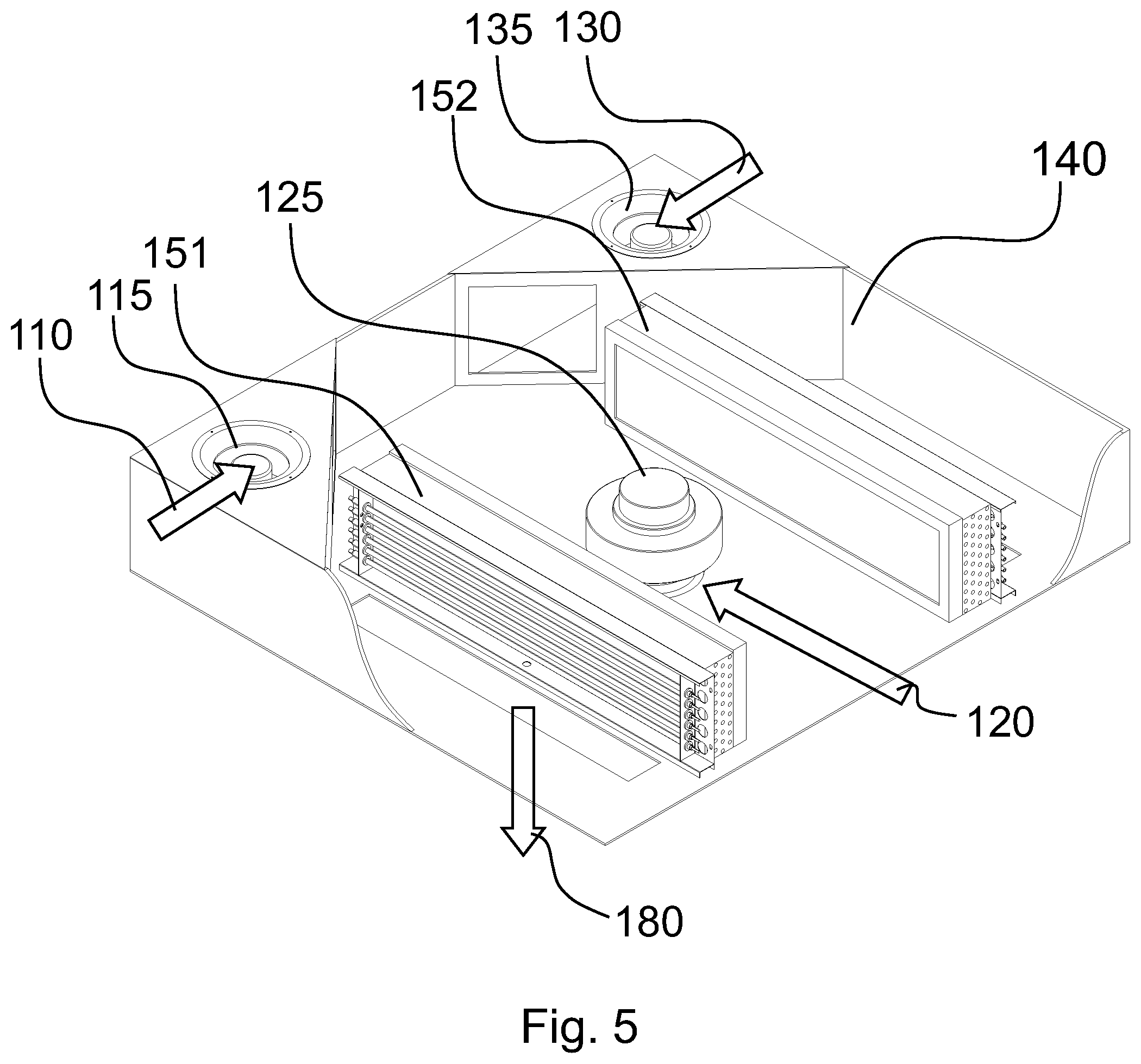 Patent US12304279 Figure 5 – System and a method for mixing air for a vehicle HVAC component