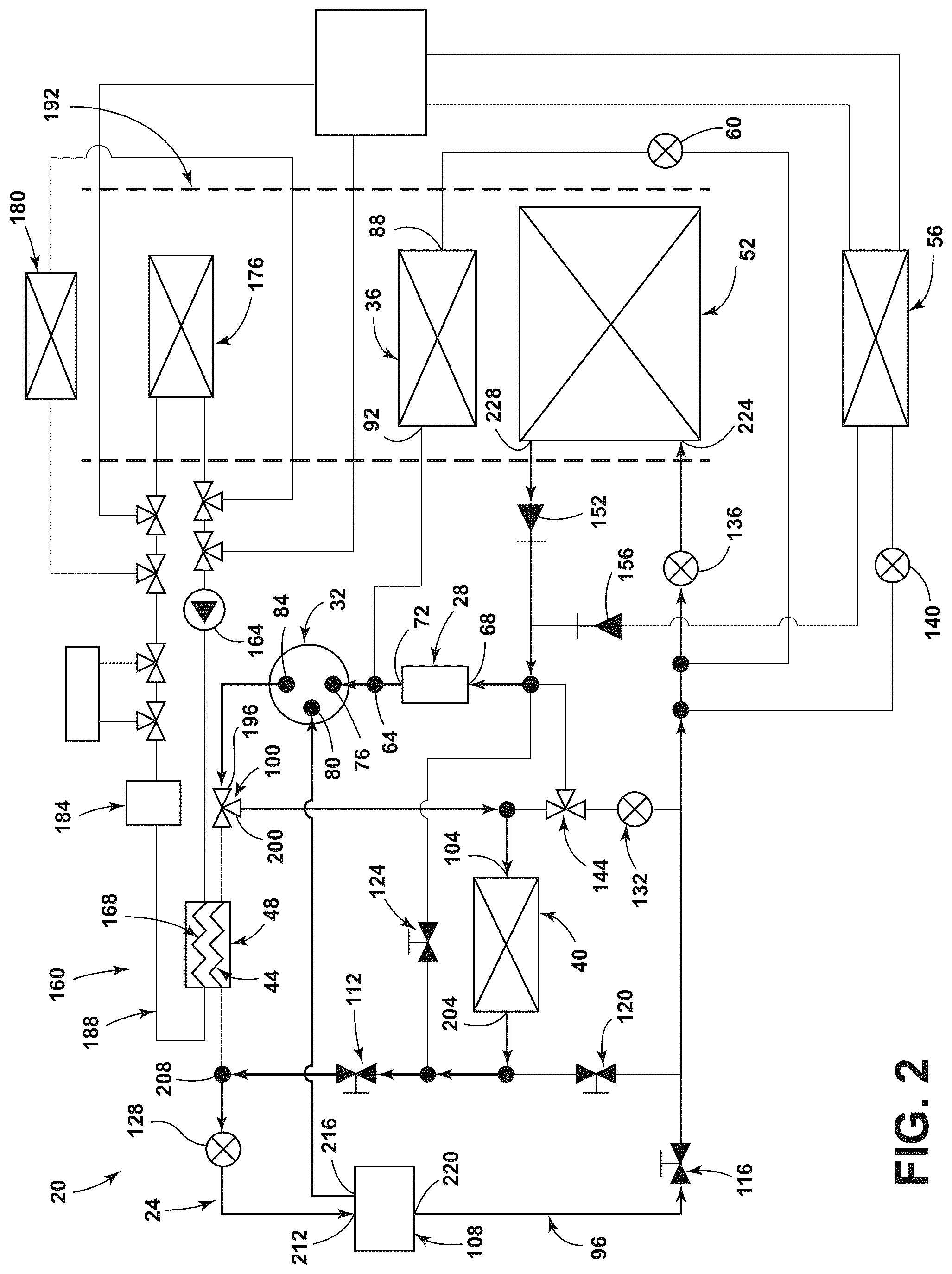 Patent US12304280 Figure 2 – Heat pump for a vehicle