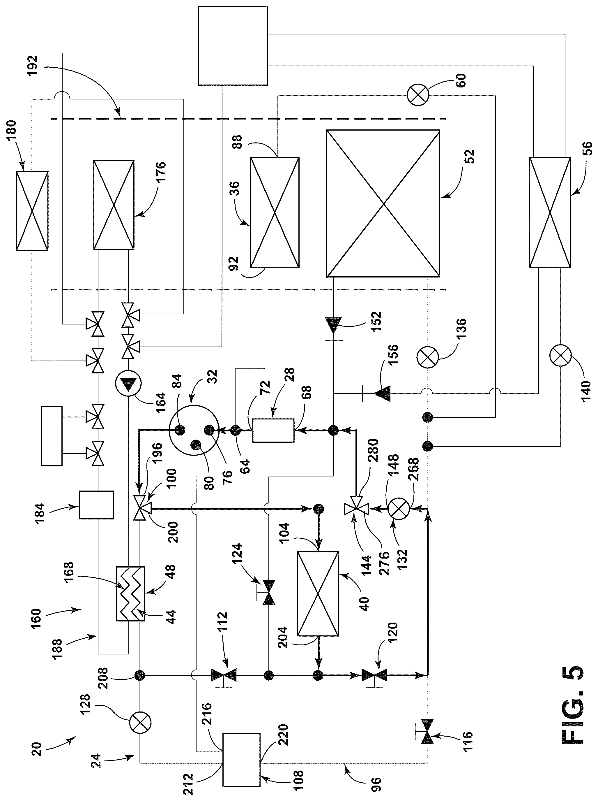 Patent US12304280 Figure 5 – Heat pump for a vehicle