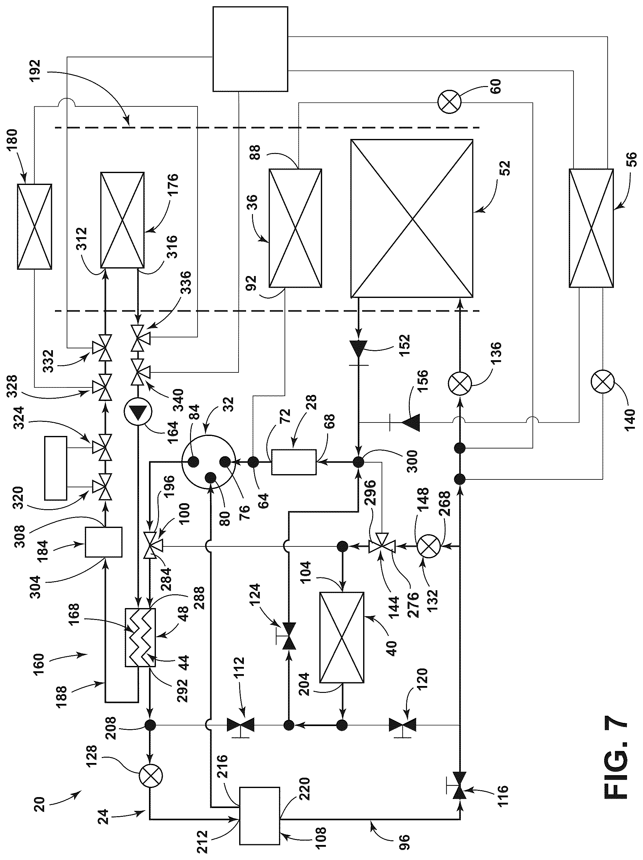 Patent US12304280 Figure 7 – Heat pump for a vehicle