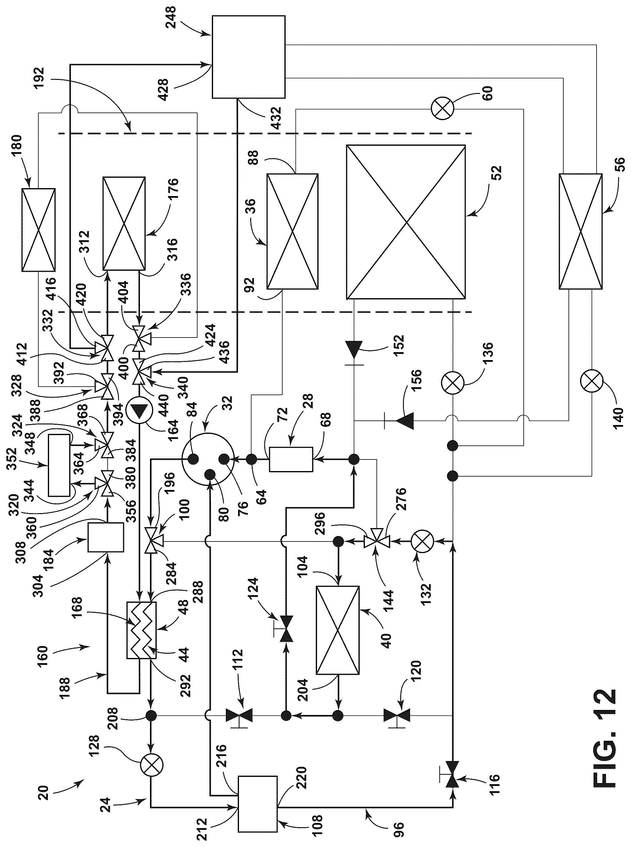 Patent US12304280 Figure 12 – Heat pump for a vehicle