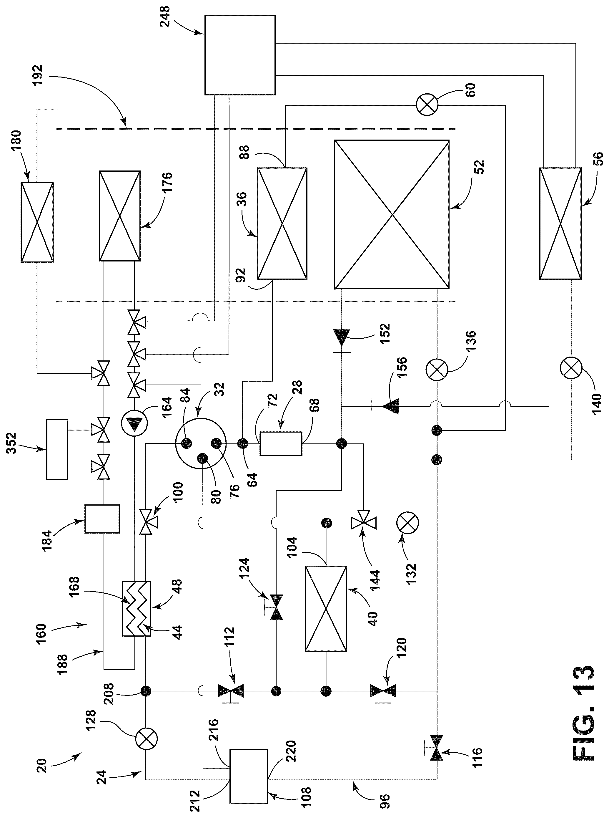 Patent US12304280 Figure 13 – Heat pump for a vehicle