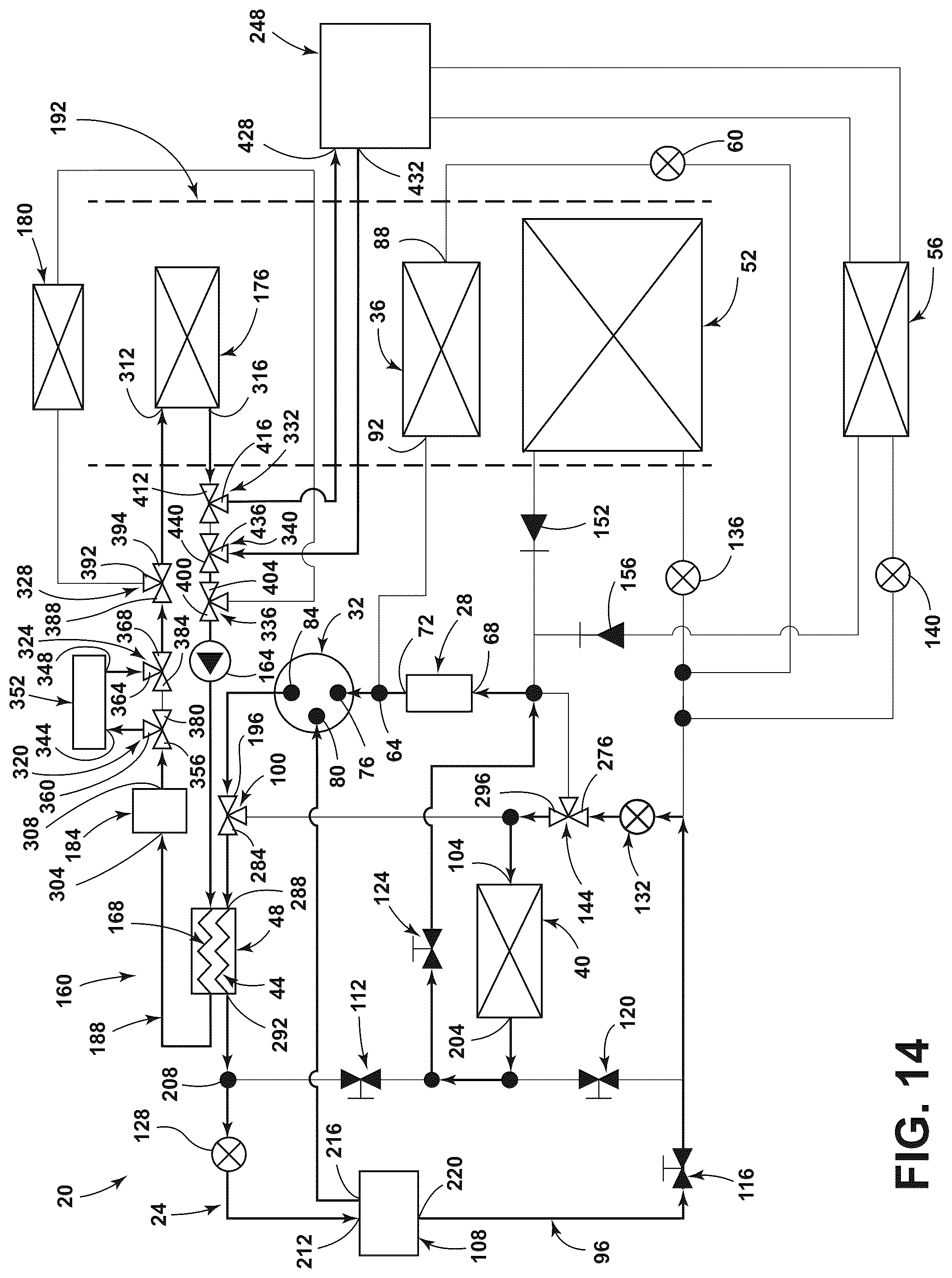 Patent US12304280 Figure 14 – Heat pump for a vehicle