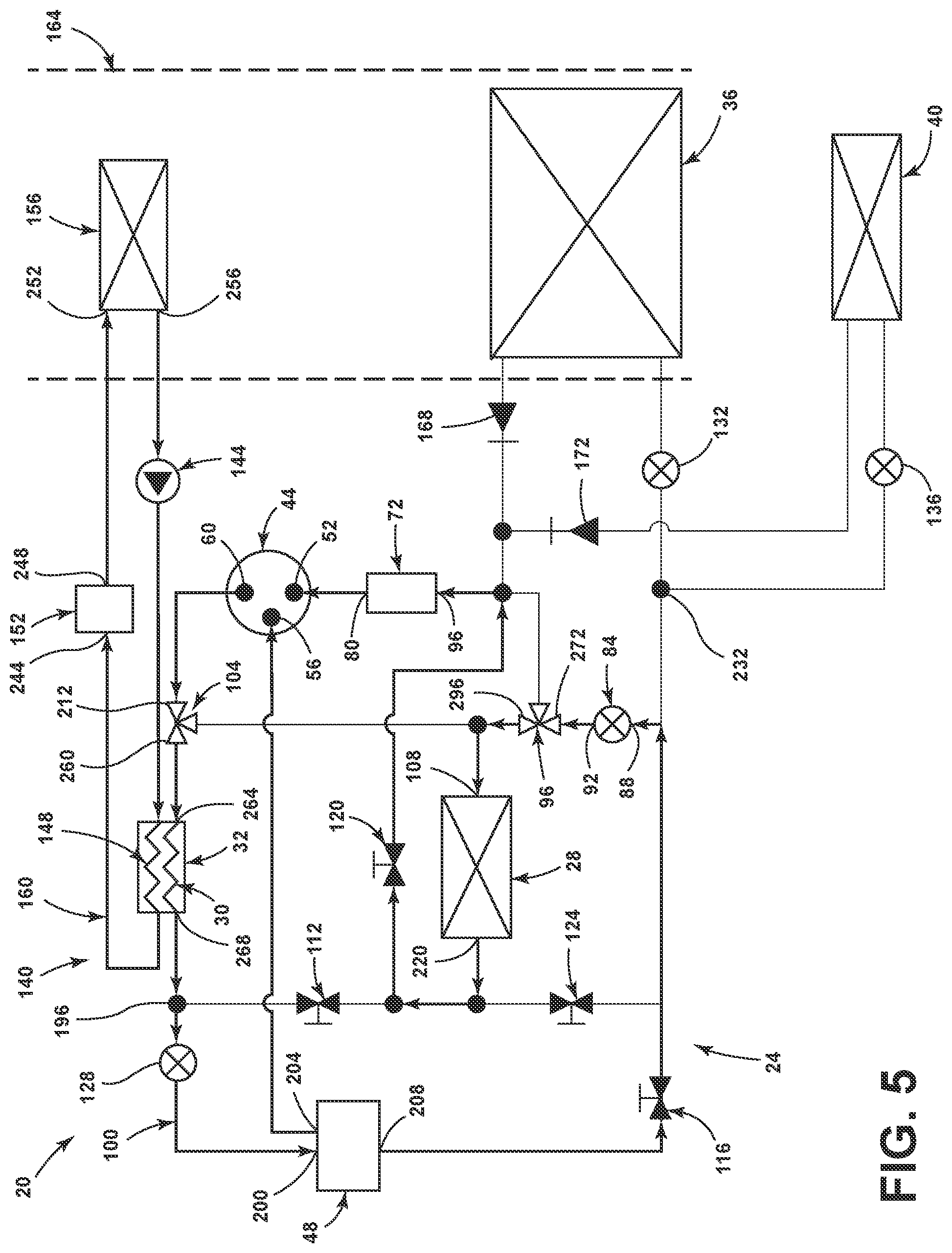Patent US12304283 Figure 6 – Heat pump for a vehicle