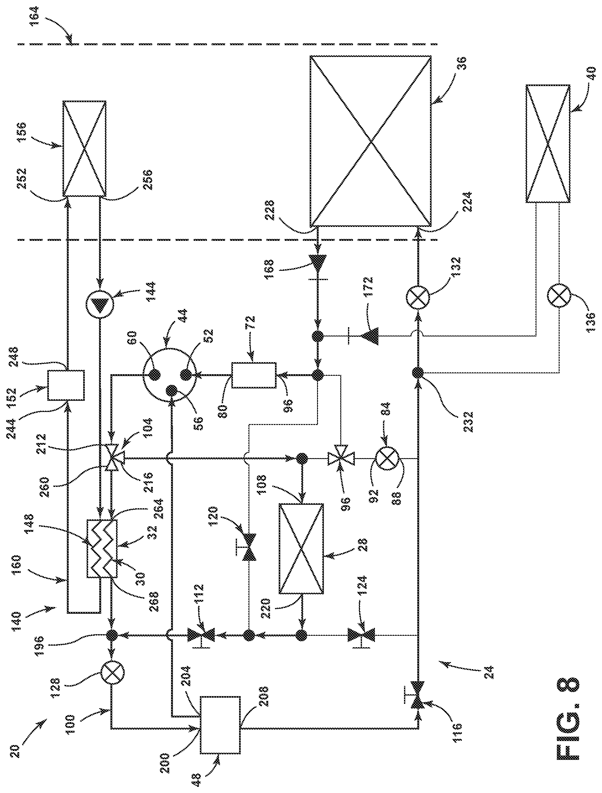 Patent US12304283 Figure 9 – Heat pump for a vehicle