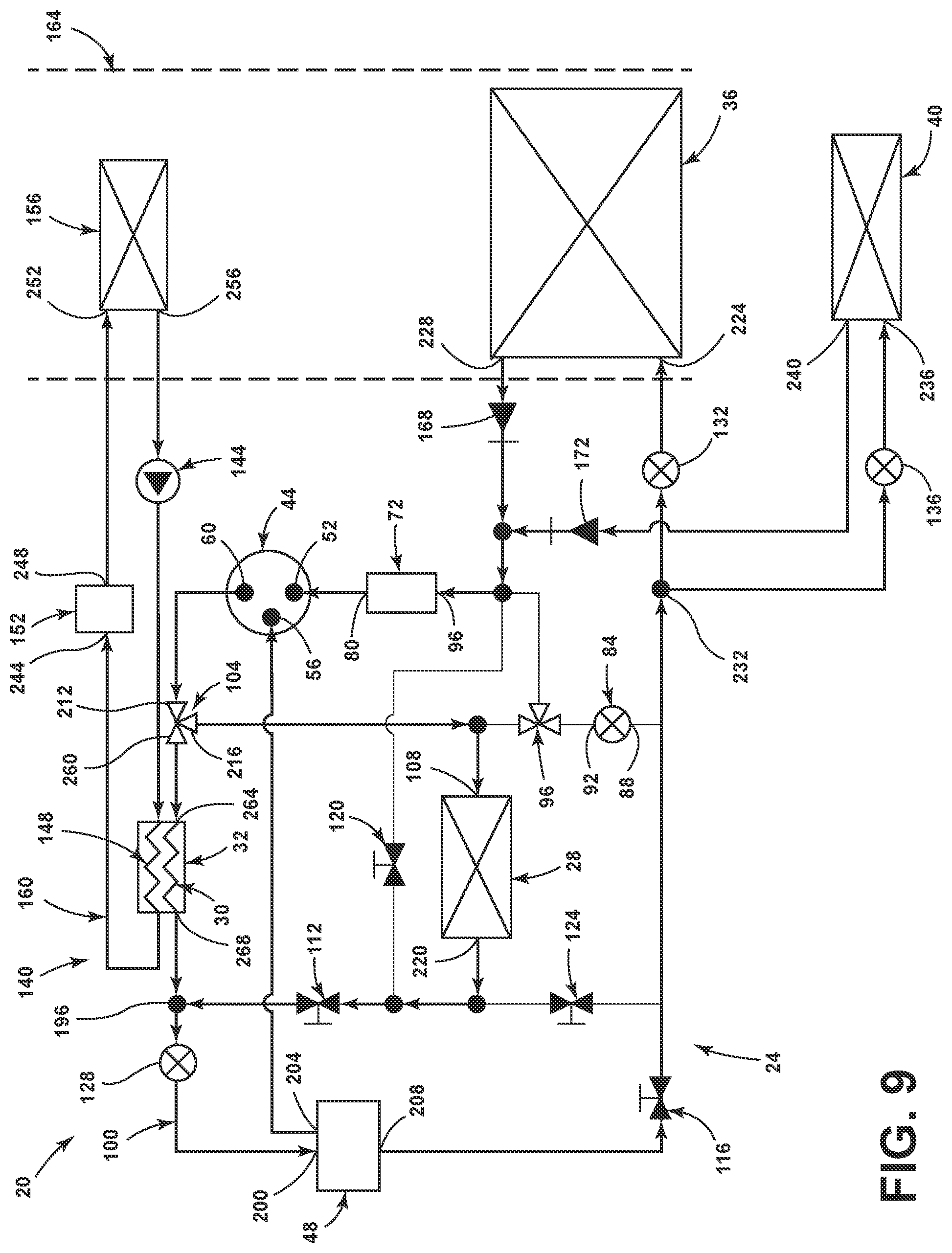 Patent US12304283 Figure 10 – Heat pump for a vehicle