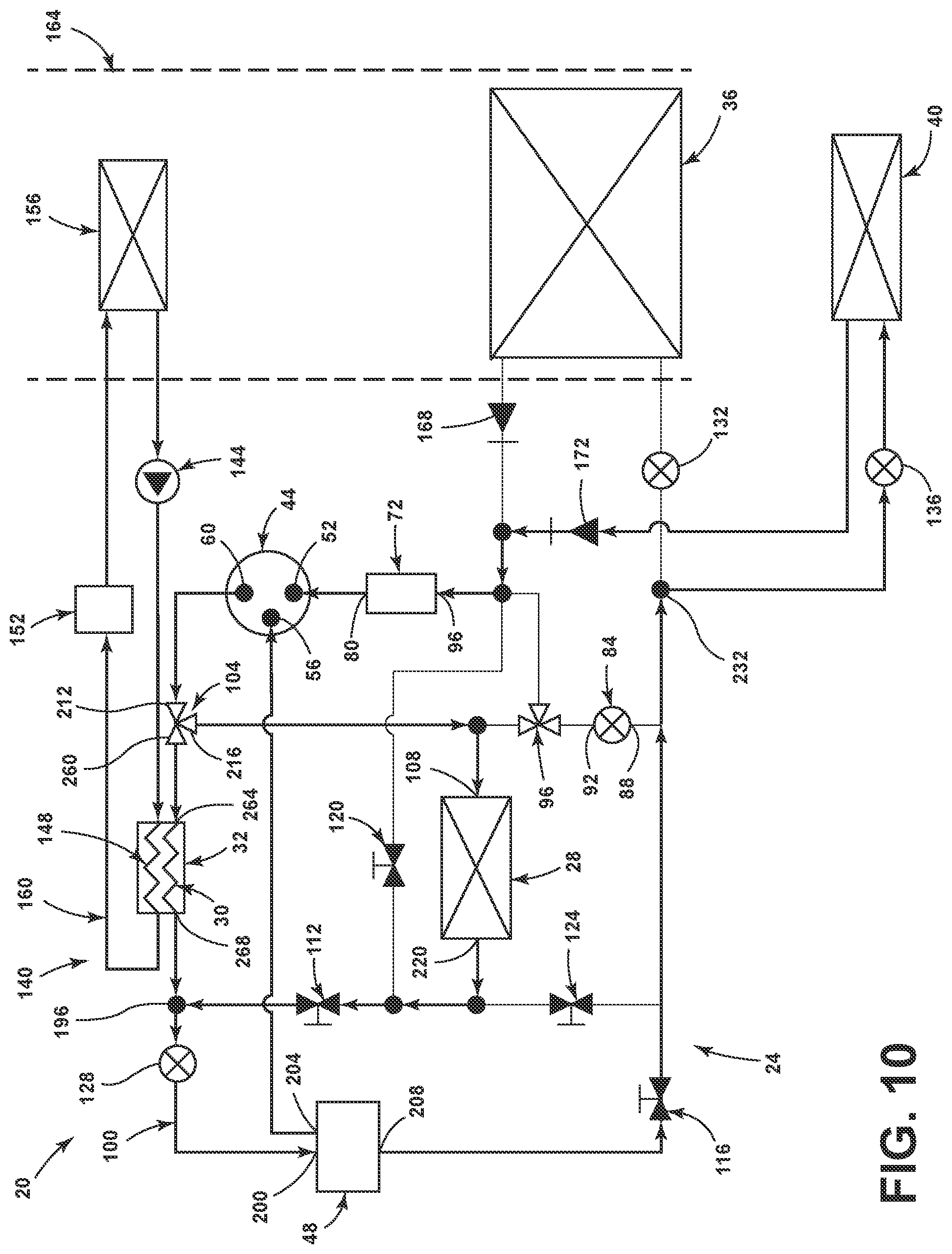 Patent US12304283 Figure 11 – Heat pump for a vehicle