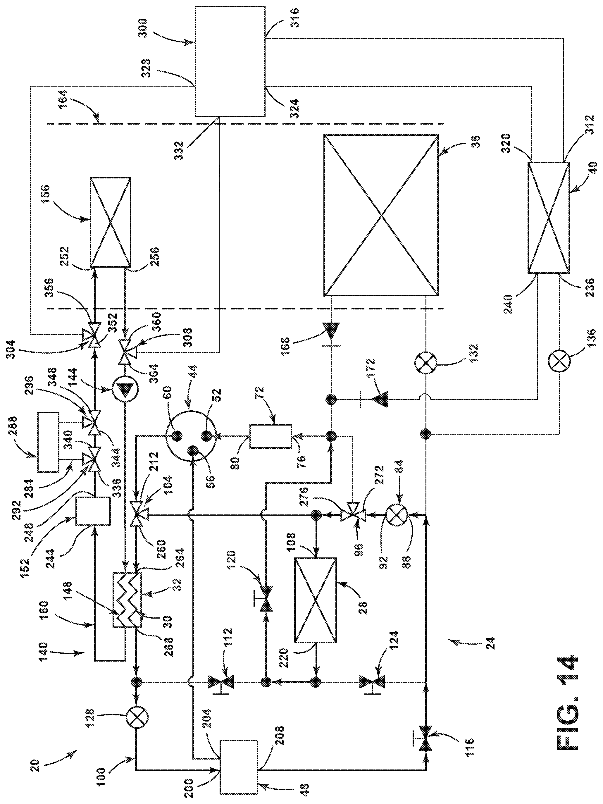 Patent US12304283 Figure 15 – Heat pump for a vehicle