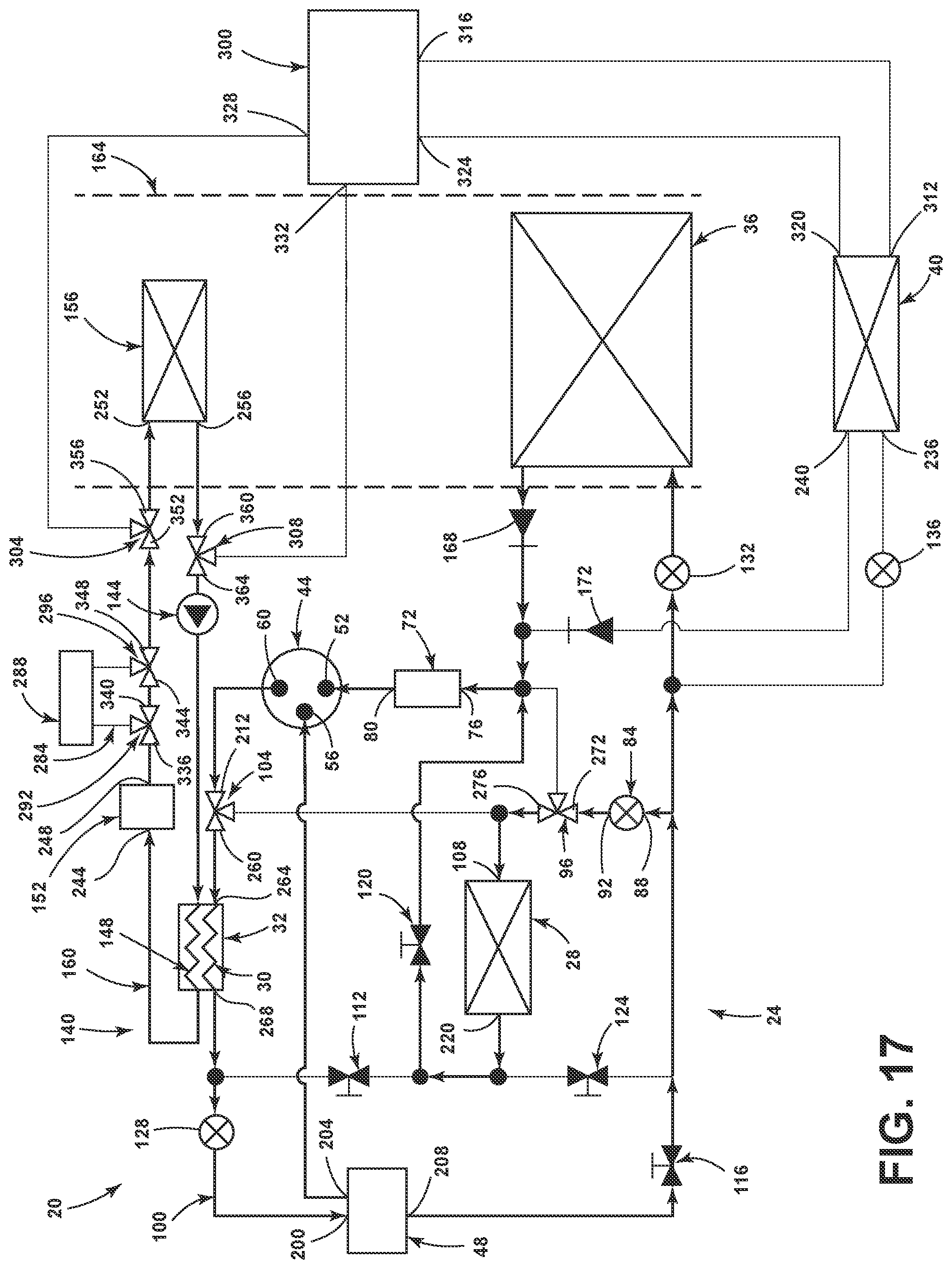Patent US12304283 Figure 18 – Heat pump for a vehicle