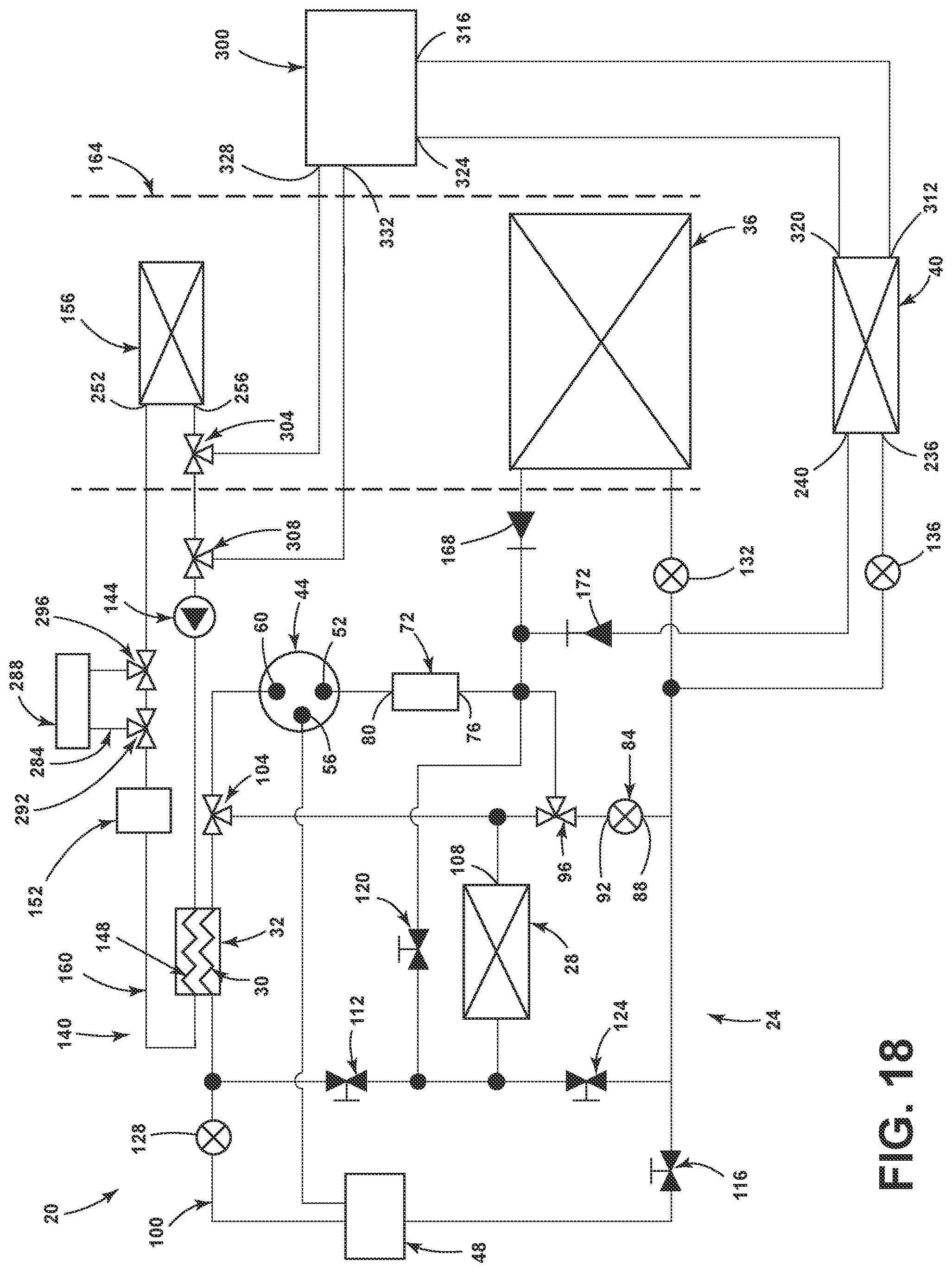 Patent US12304283 Figure 19 – Heat pump for a vehicle
