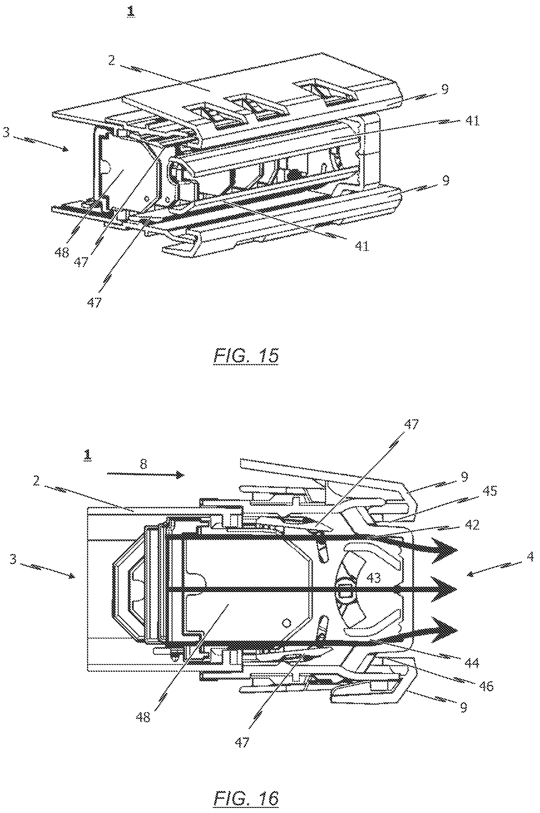 Patent US12304284 Figure 8 – Air vent for a vehicle