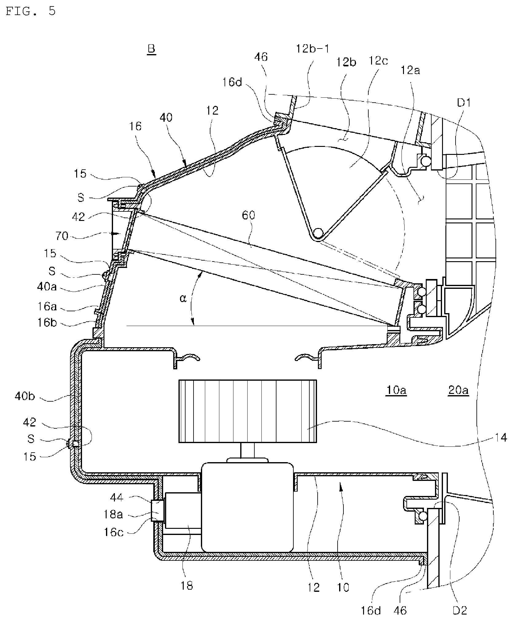 Patent US12304285 Figure 5 – Vehicle air conditioner