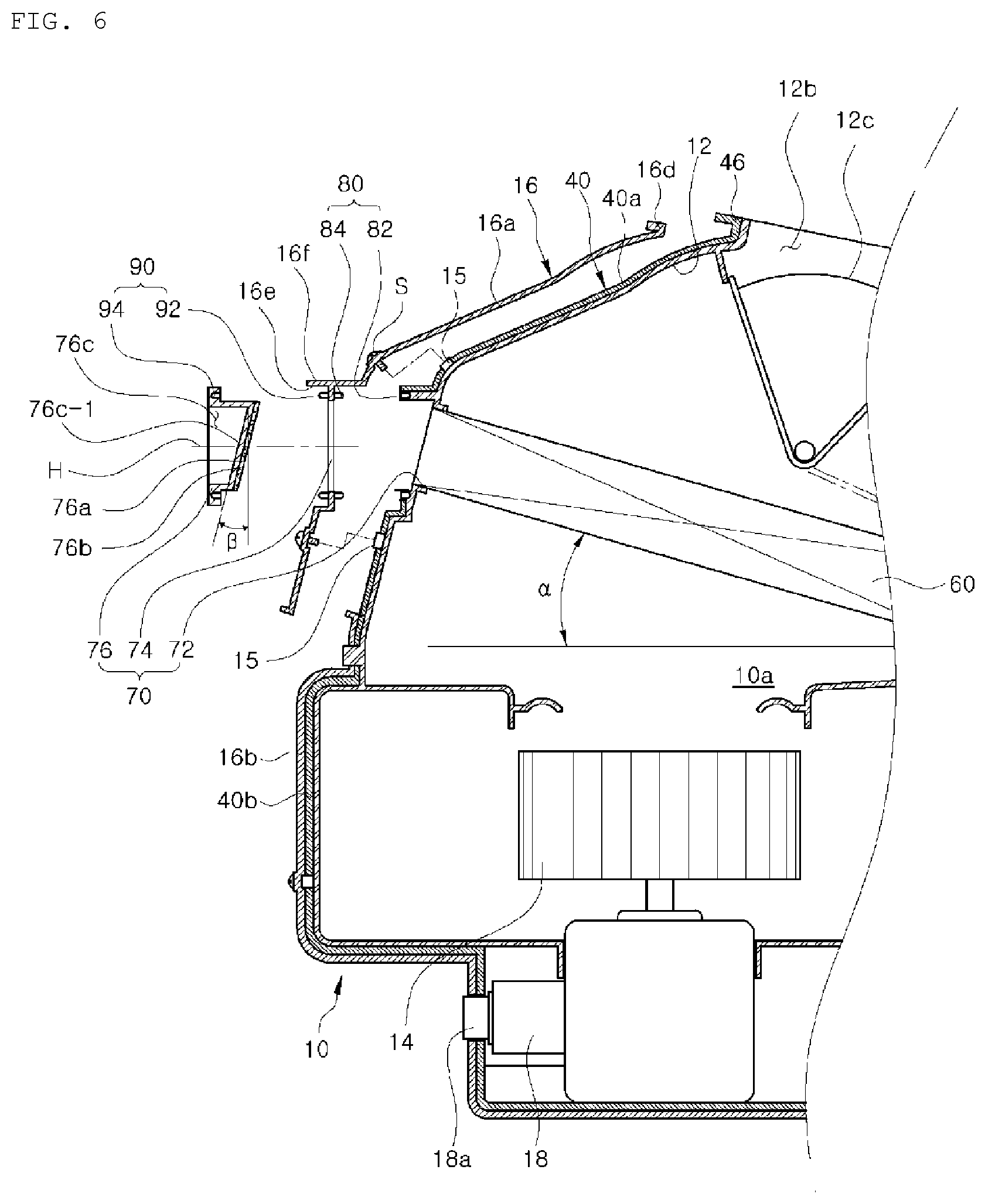 Patent US12304285 Figure 6 – Vehicle air conditioner
