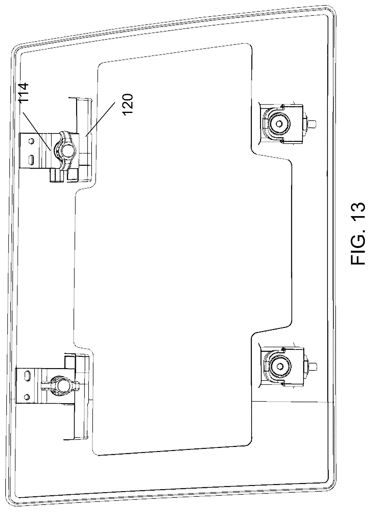 Patent US12304286 Figure 11 – Removable vehicular window panel with integrated latching element and carrying handle
