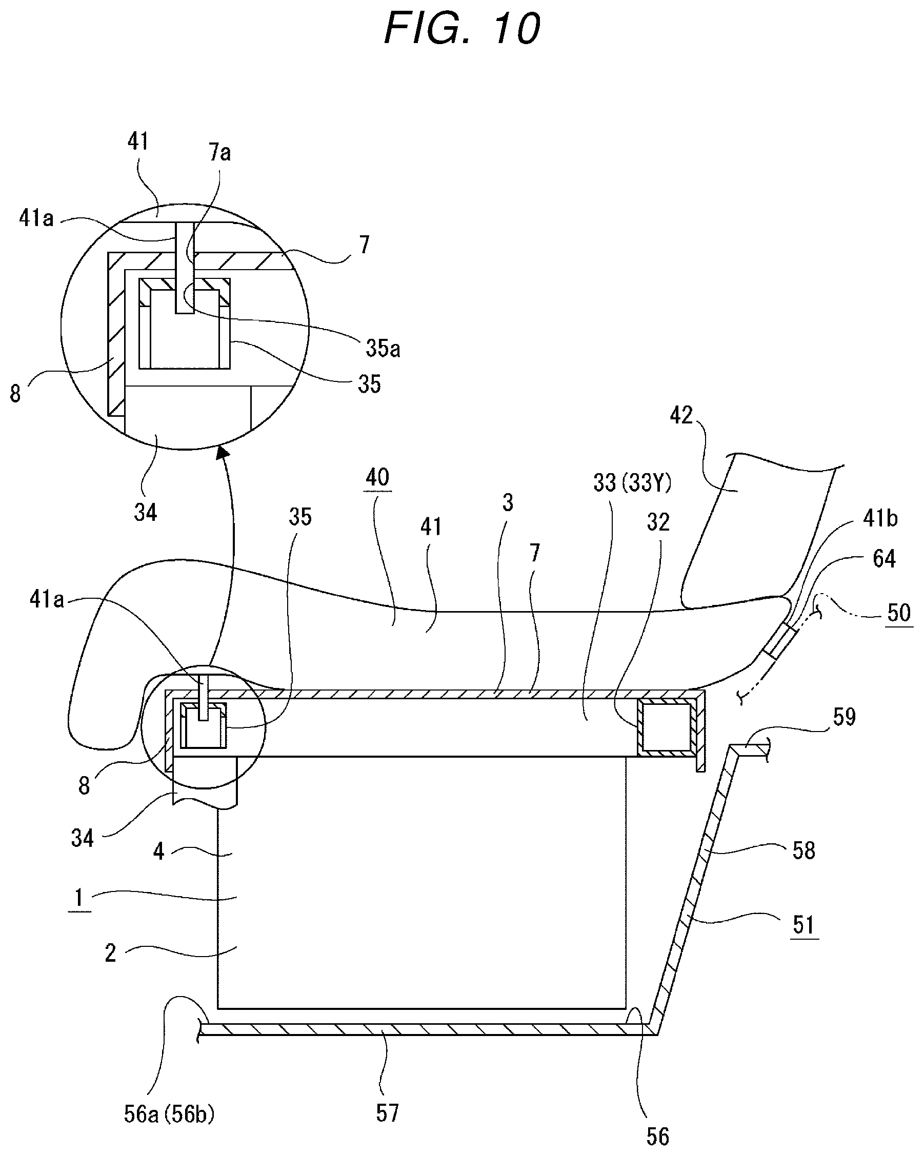 Patent US12304294 Figure 10 – In-vehicle battery attachment structure