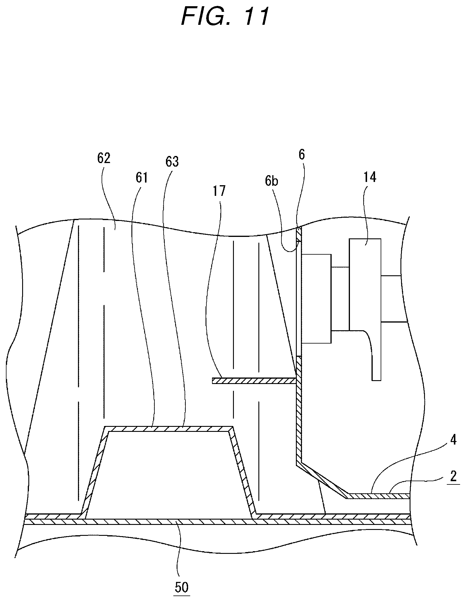 Patent US12304294 Figure 11 – In-vehicle battery attachment structure