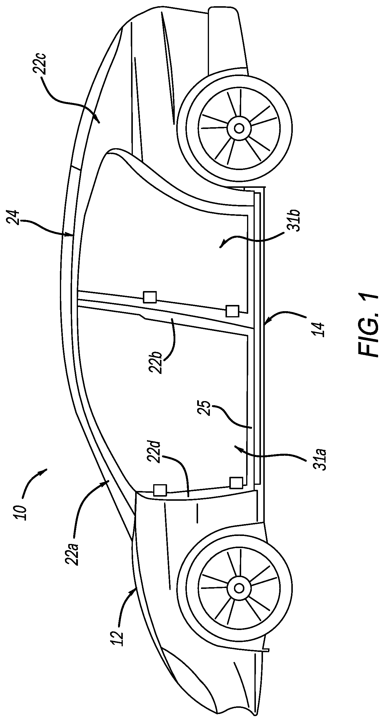 Patent US12304296 Figure 1 – Battery pack for electric vehicle