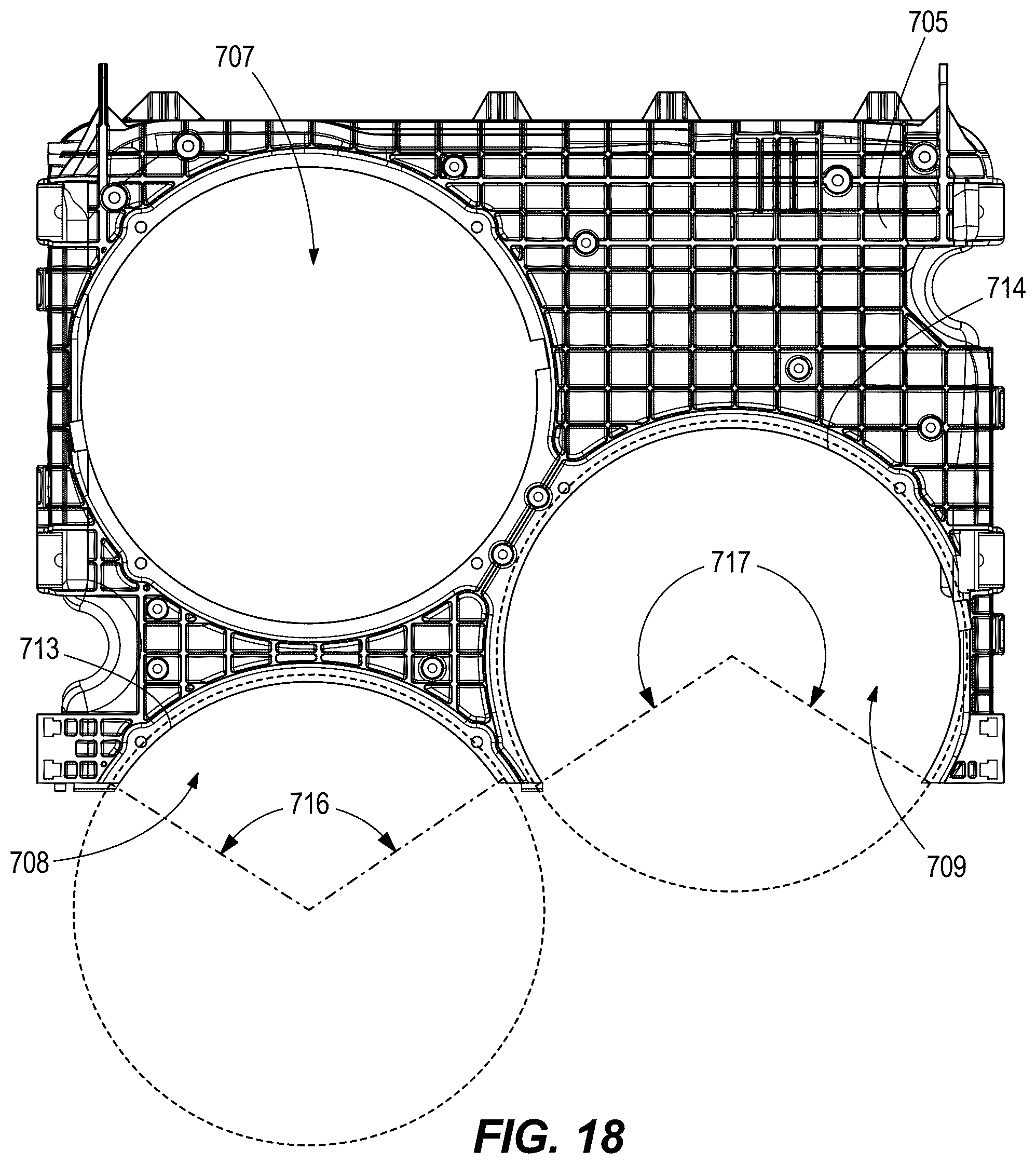 Patent US12304299 Figure 17 – Fan shroud, mounting bracket, and pin mount