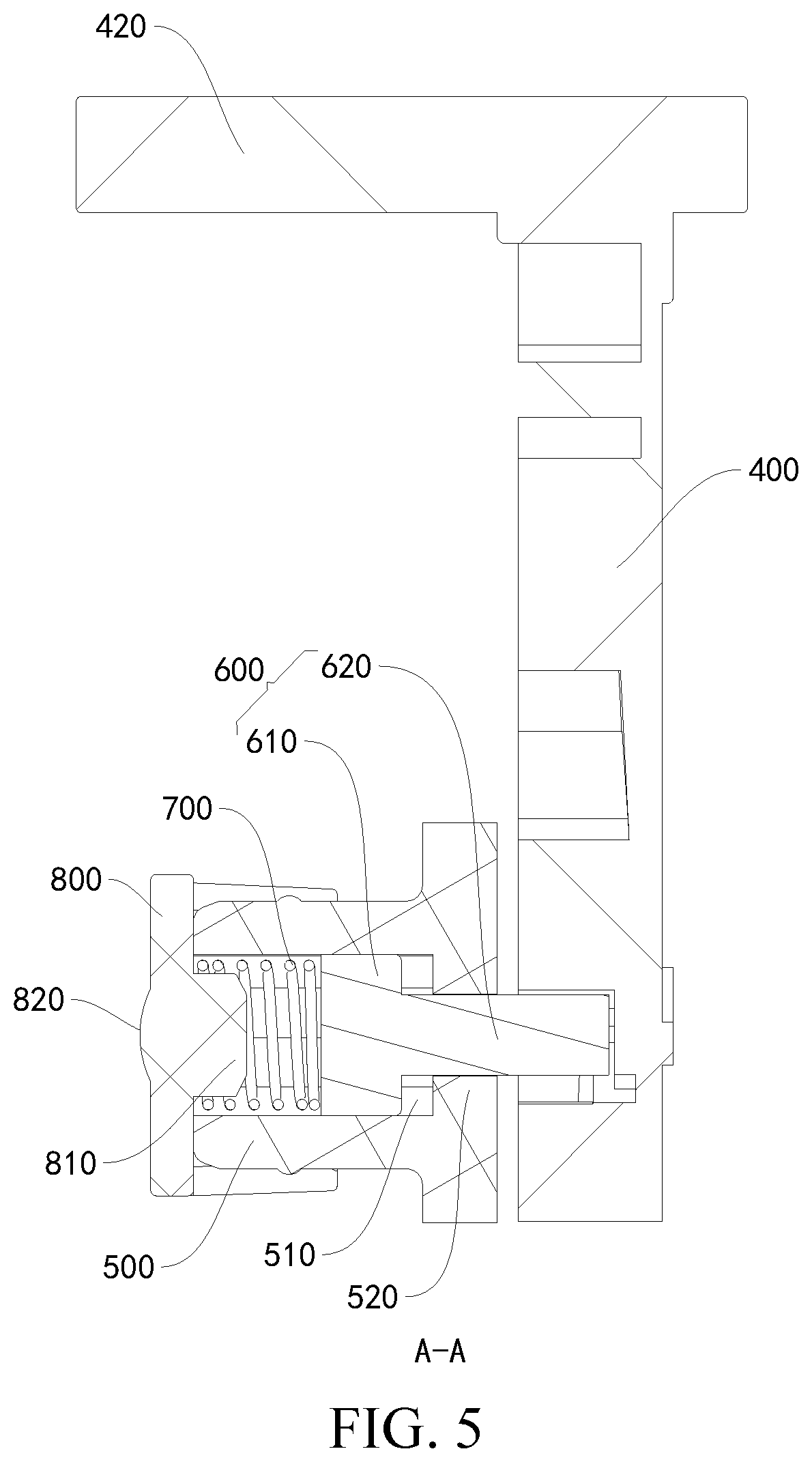 Patent US12304300 Figure 5 – Cap opening and closing device and vehicle having the same