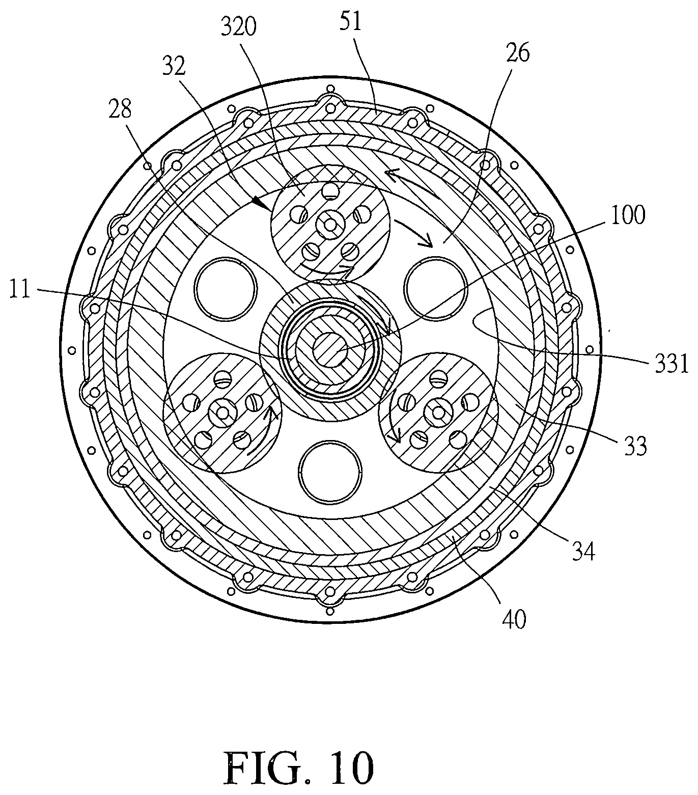 Patent US12304302 Figure 10 – Two-stage speed-change output device and electric vehicle using same