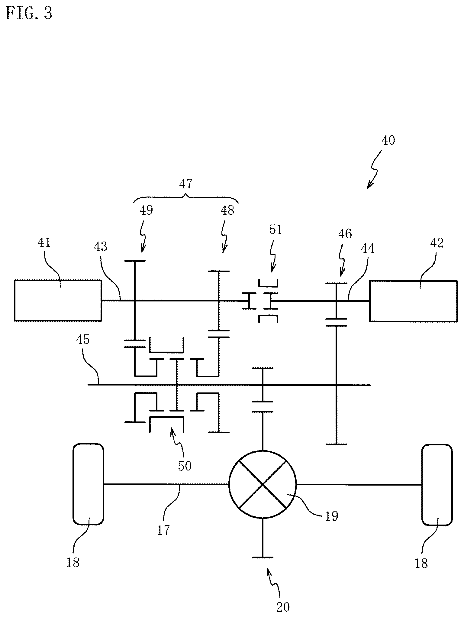 Patent US12304303 Figure 3 – Power transmission device