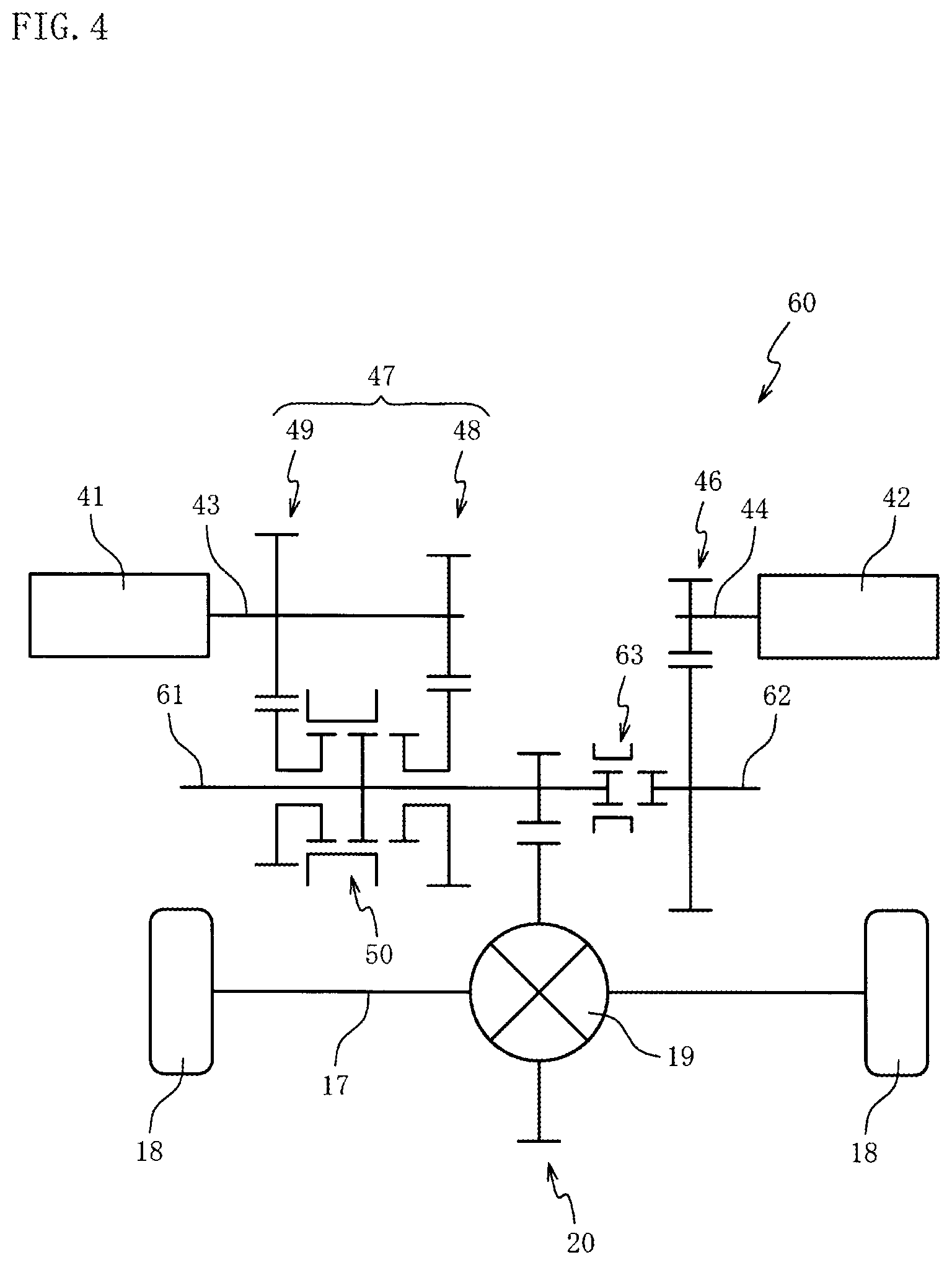 Patent US12304303 Figure 4 – Power transmission device