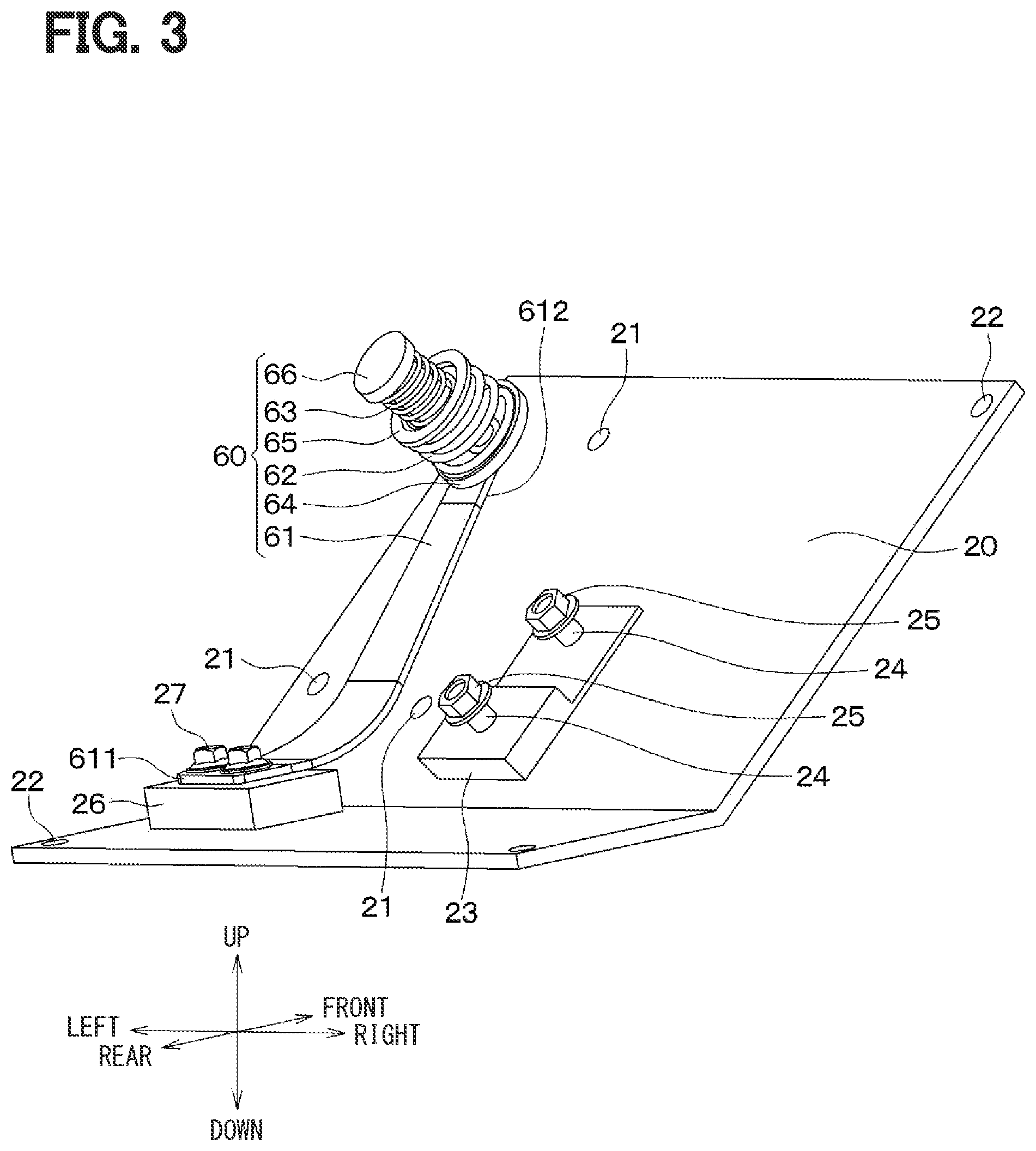 Patent US12304304 Figure 3 – Vehicle pedal module