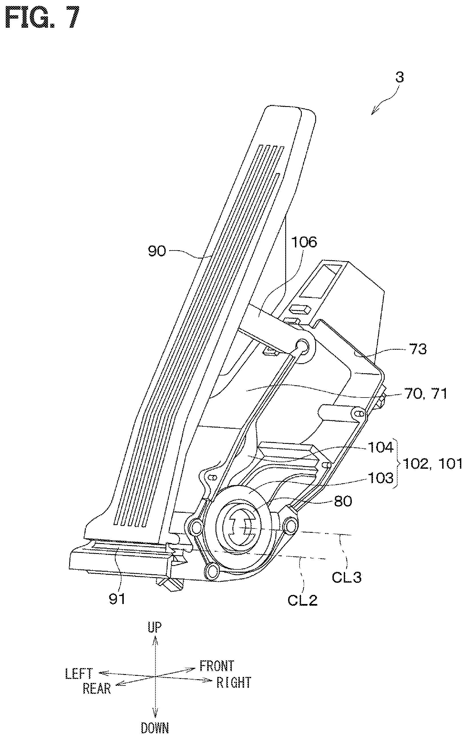 Patent US12304304 Figure 7 – Vehicle pedal module