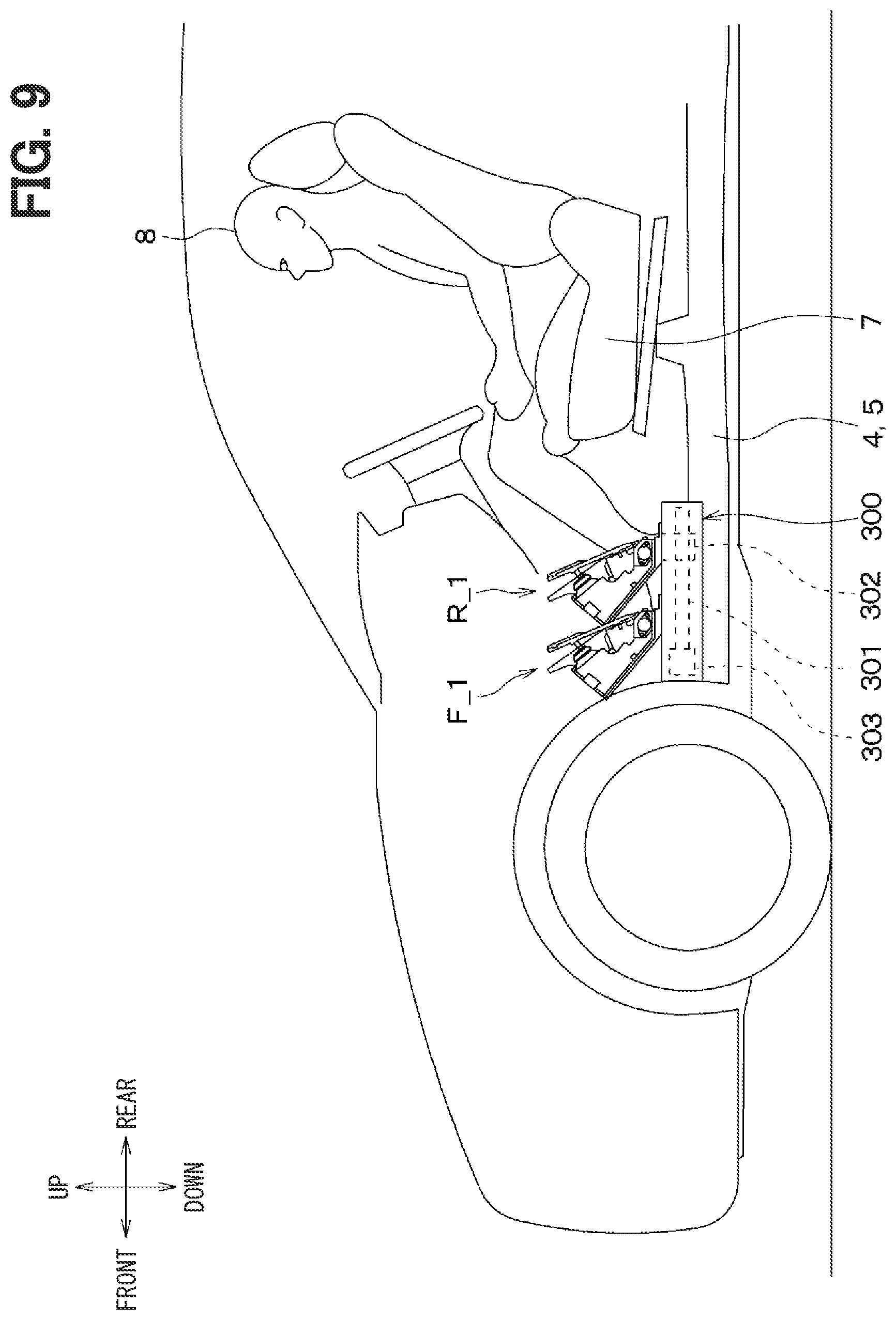 Patent US12304304 Figure 9 – Vehicle pedal module