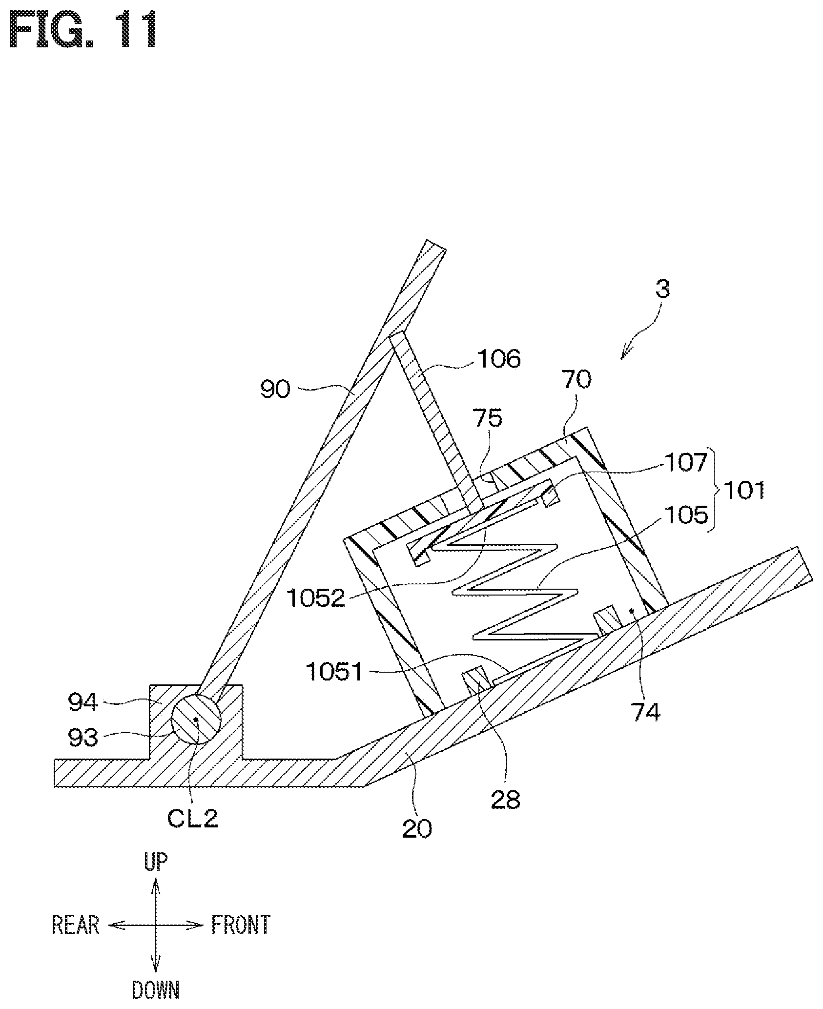 Patent US12304304 Figure 11 – Vehicle pedal module