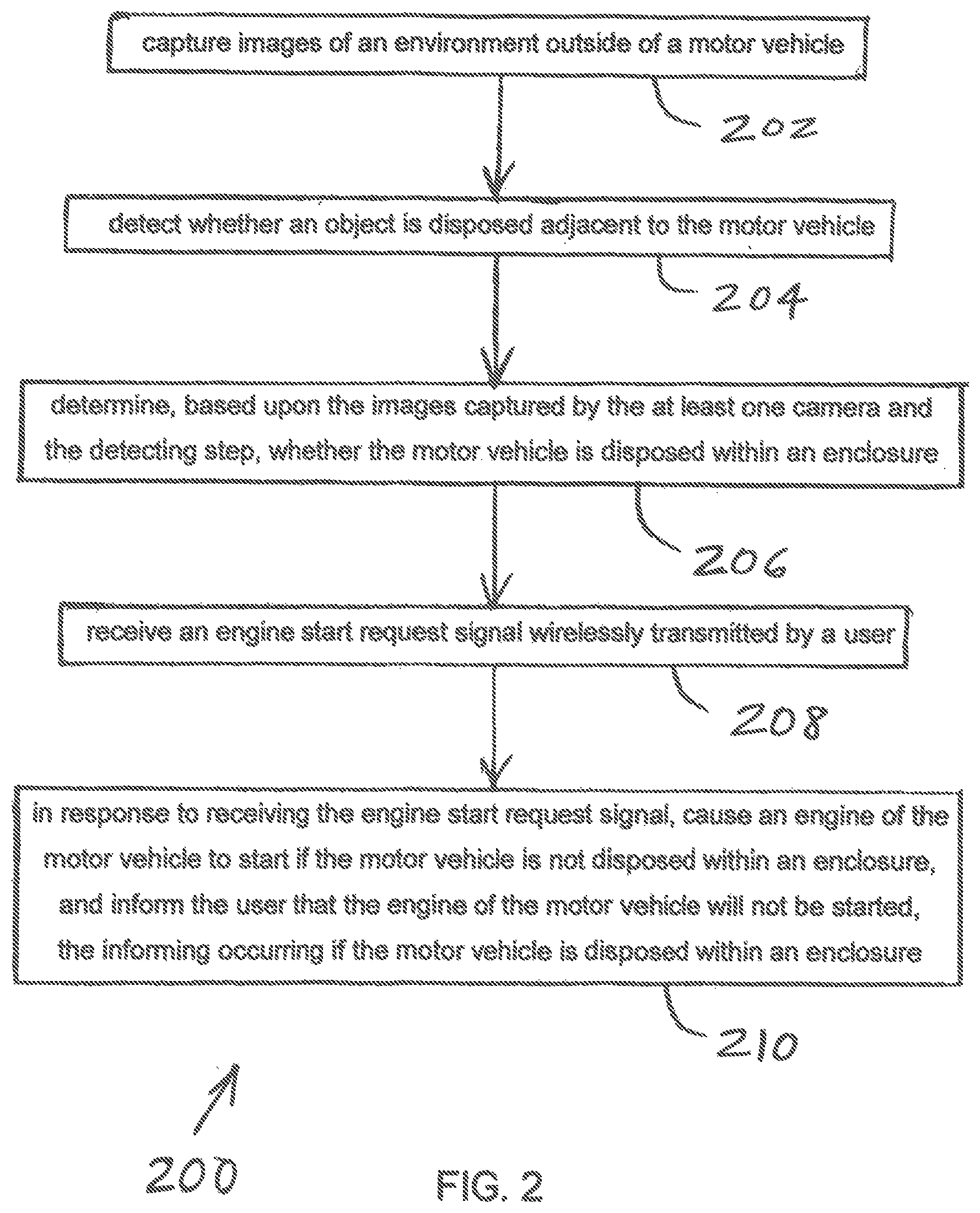 Patent US12304305 Figure 2 – Vehicle remote start prevention alert