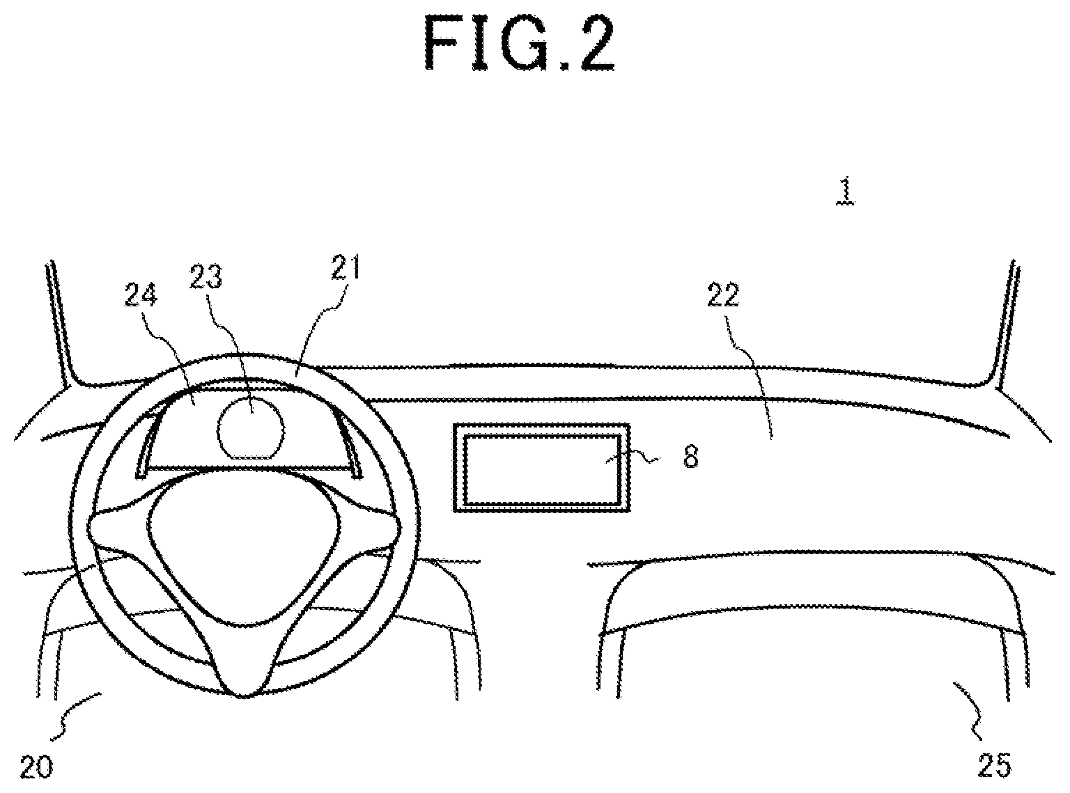 Patent US12304306 Figure 2 – Display control device, display control method, and recording medium having display control program recorded thereon