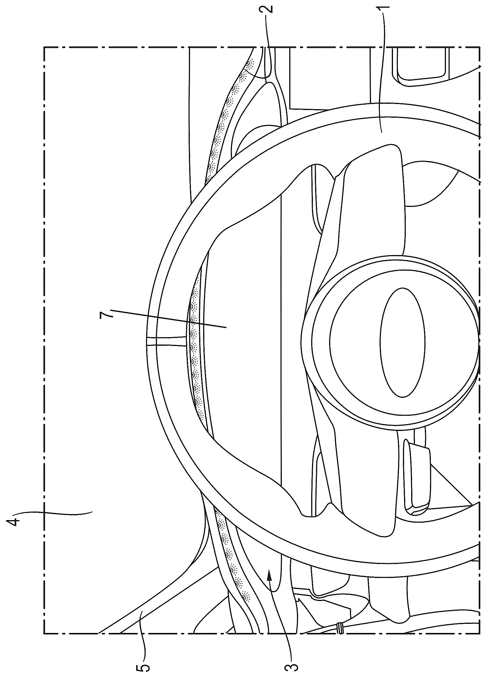 Patent US12304307 Figure 1 – Motor vehicle