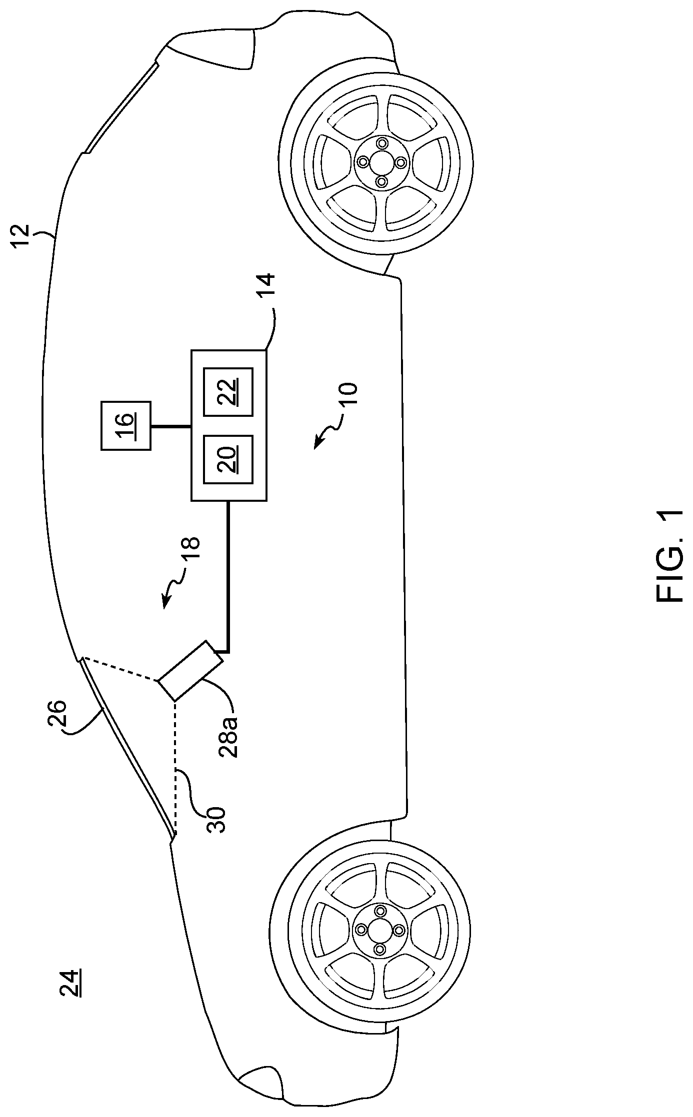 Patent US12304310 Figure 1 – Controlling graphics projector brightness