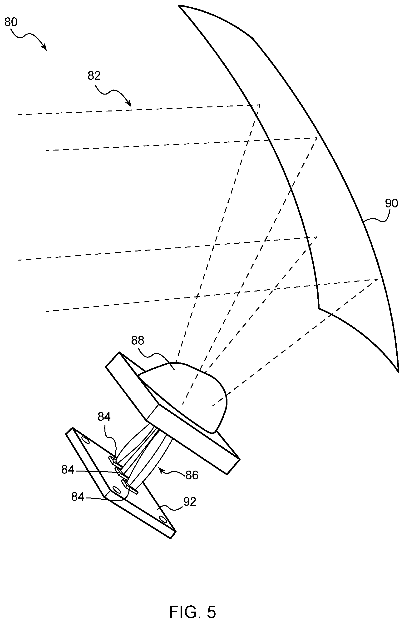 Patent US12304310 Figure 5 – Controlling graphics projector brightness
