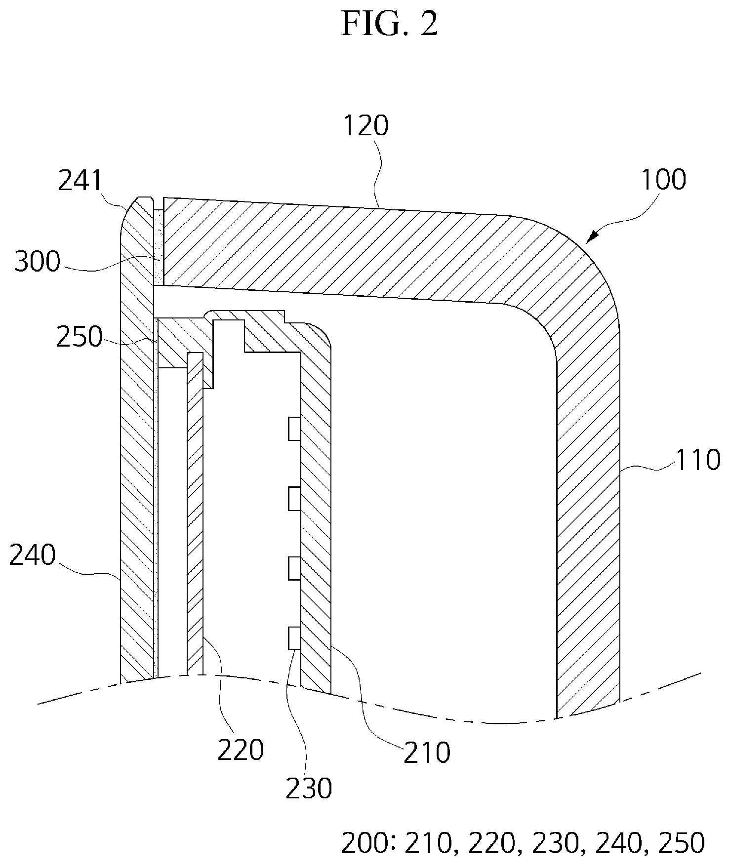 Patent US12304311 Figure 2 – Display assembly for vehicle