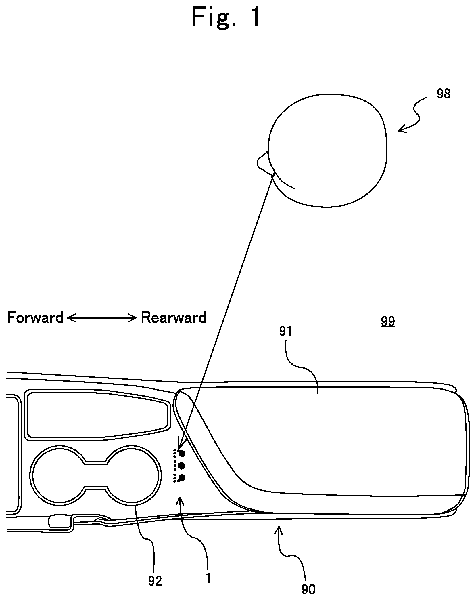 Patent US12304312 — Lighting device and display panel — Figure 1