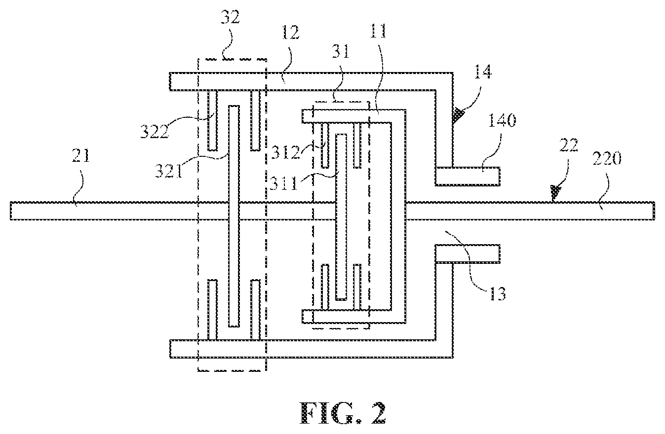 Patent US12304314 Figure 2 – Dual-clutch assembly, hybrid power system, and vehicle